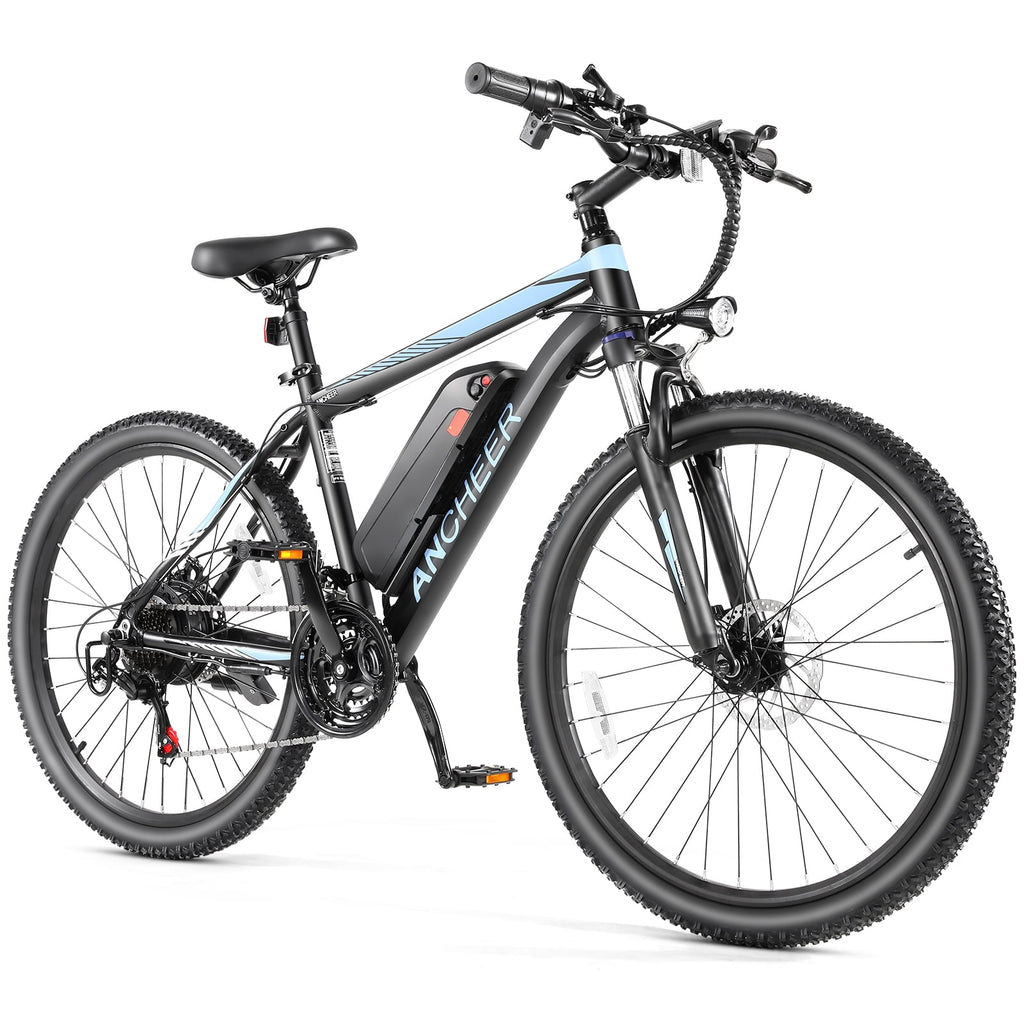 ANCHEER 26'' Electric Bike Adults/Electric Mountain Bike with 500W Motor, Up to 50 Miles commuter Ebike/Electric Bicycle with Removable 48V-7.8Ah Battery