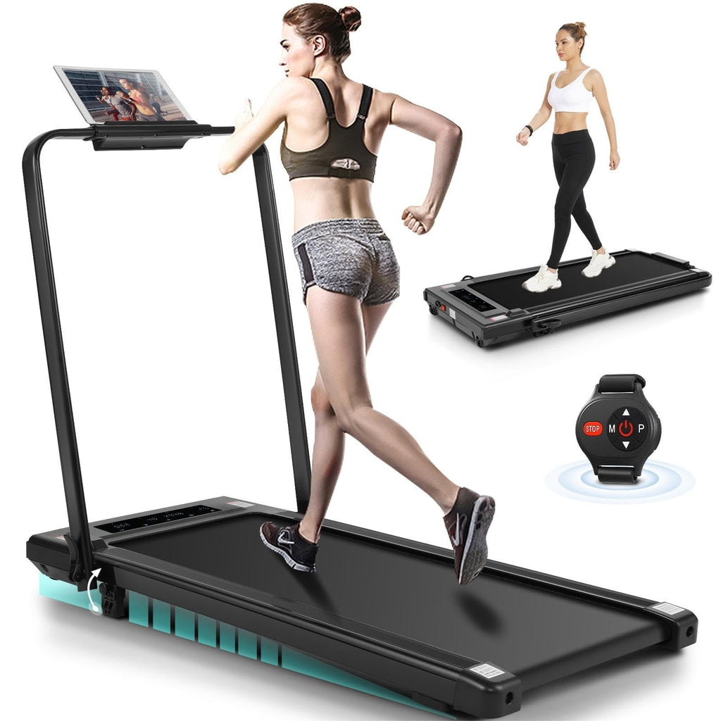 ANCHEER Treadmills, 2 in 1 Folding Treadmill, Walking Pad Treadmill Under Desk for Home Use, Portable Treadmill with Remote Control, Installation-Free