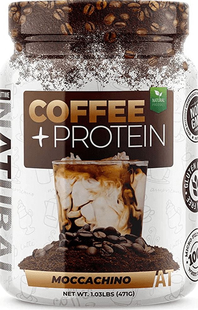 About Time Vegan Protein plus Coffee Moccachino - 1.03 lbs Pack of 2