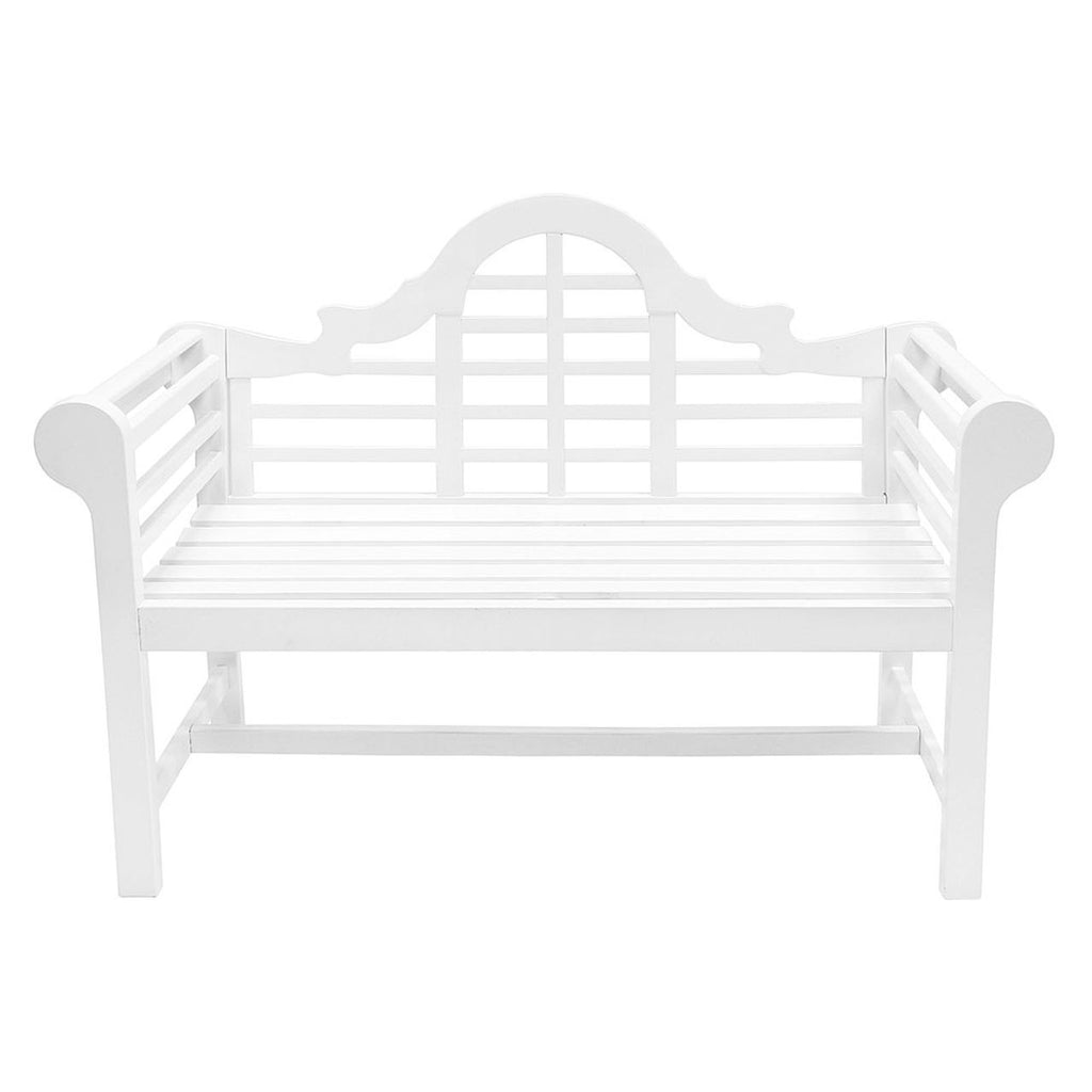 Achla 4-Feet Lutyens Bench - White