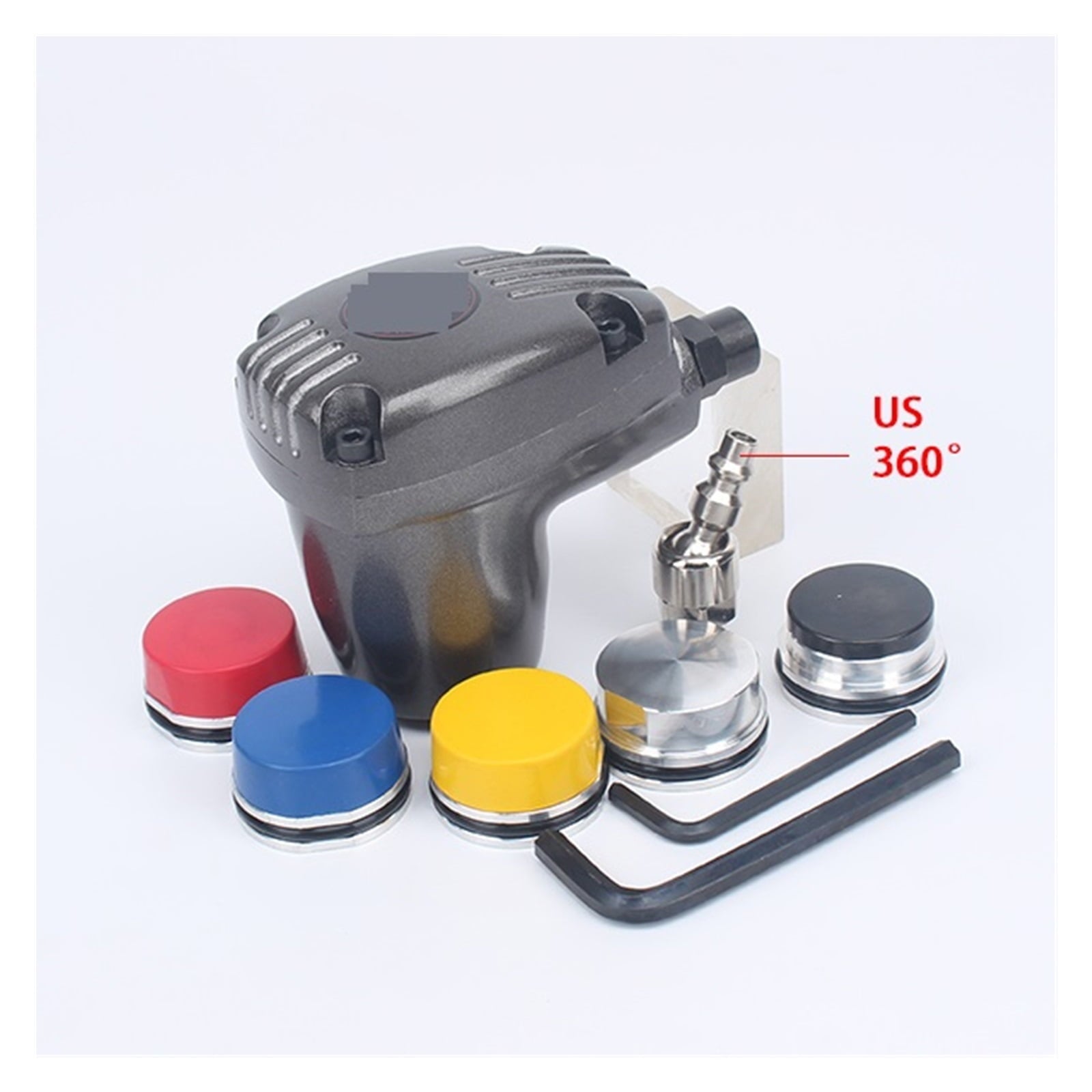 Air Palm Hammer Automatic Hammers Pneumatic Hammer Hand-held Air Palm Hammer 6 Different Hardness Tips For Body Repair Plastic Inlay Assembly