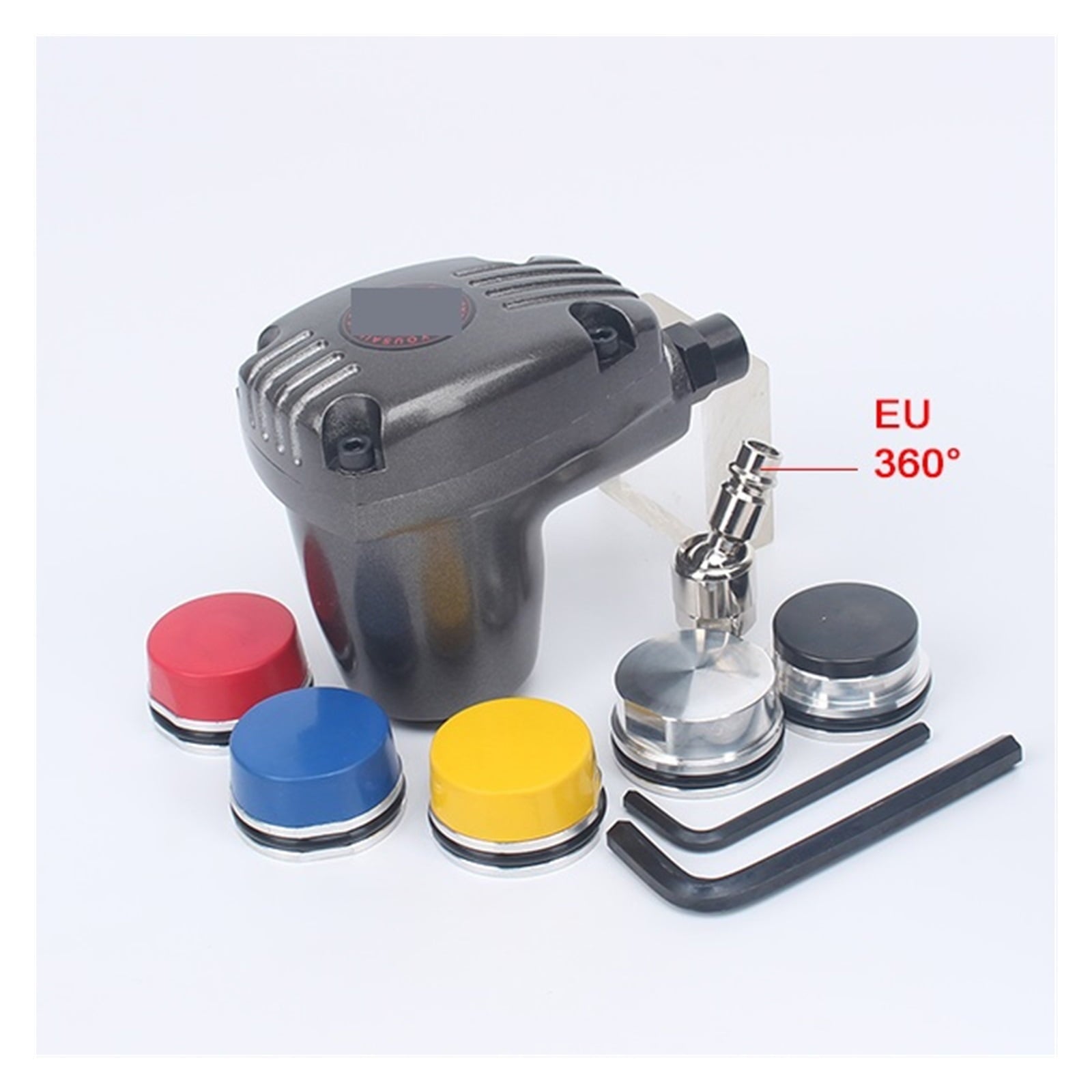 Air Palm Hammer Automatic Hammers Pneumatic Hammer Hand-held Air Palm Hammer 6 Different Hardness Tips For Body Repair Plastic Inlay Assembly