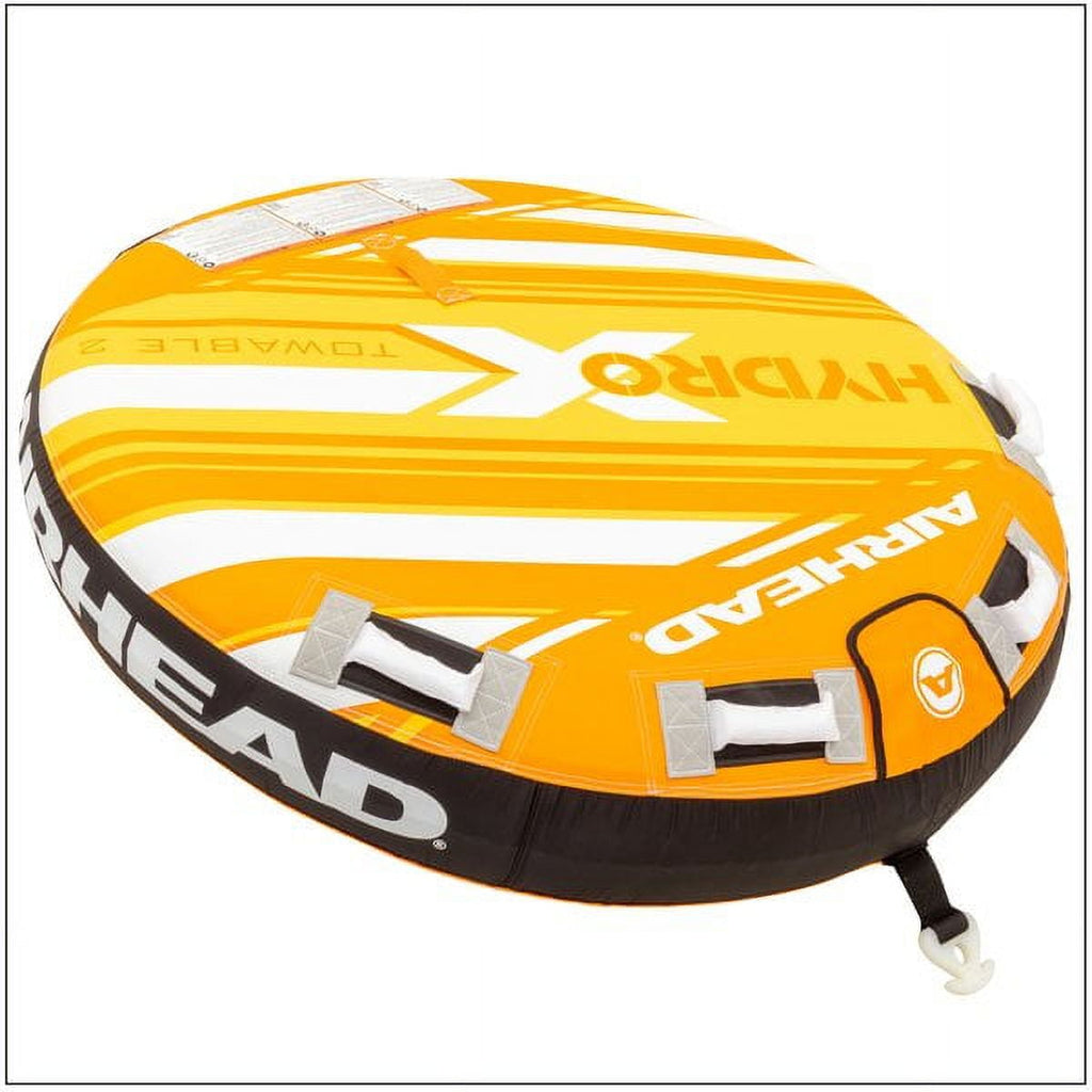 Airhead Hydro X 2 Person Towable Tube for Boating, Orange