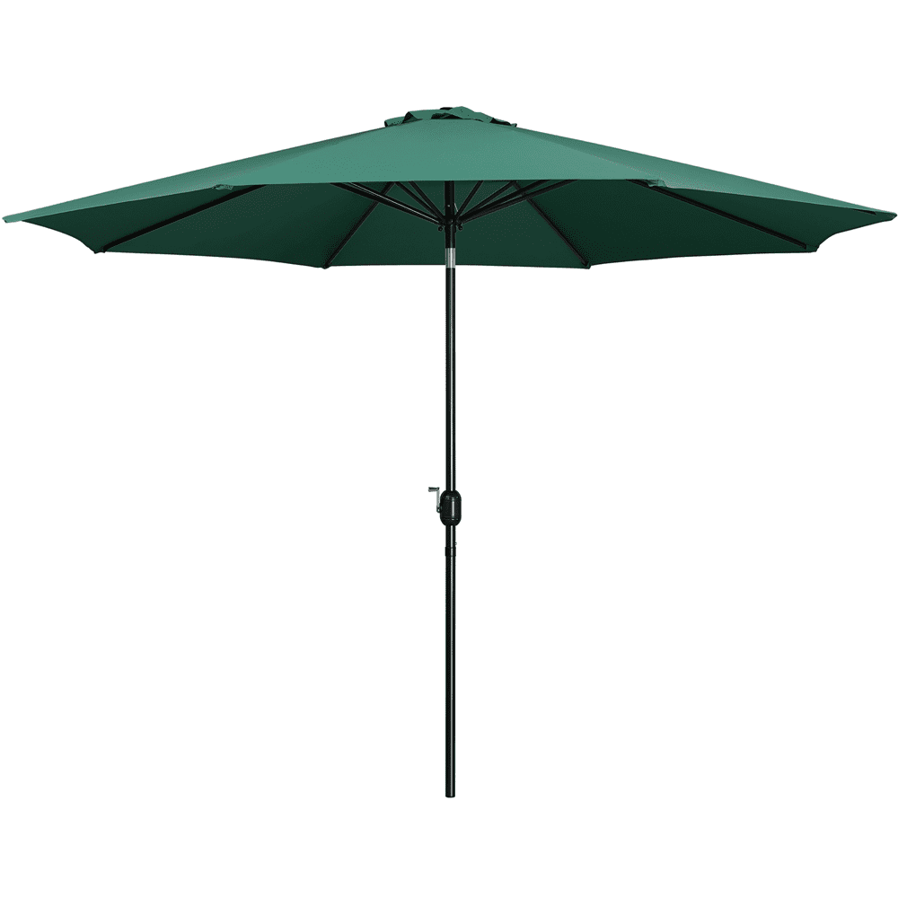 Alden Design Patio Umbrella with Crank and Push Button to Tilt, Multiple Sizes and Colors