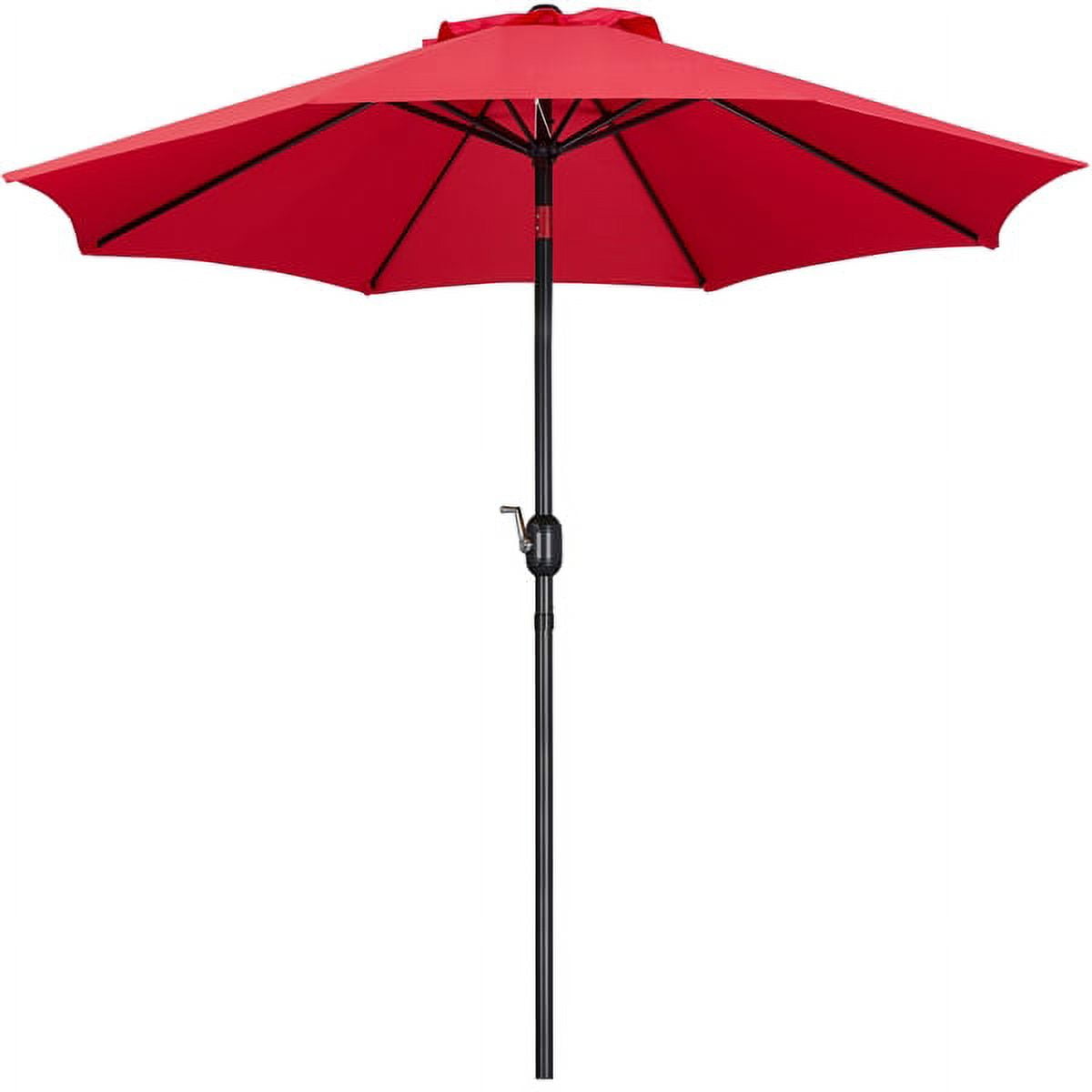 Alden Design Patio Umbrella with Crank and Push Button to Tilt, Multiple Sizes and Colors