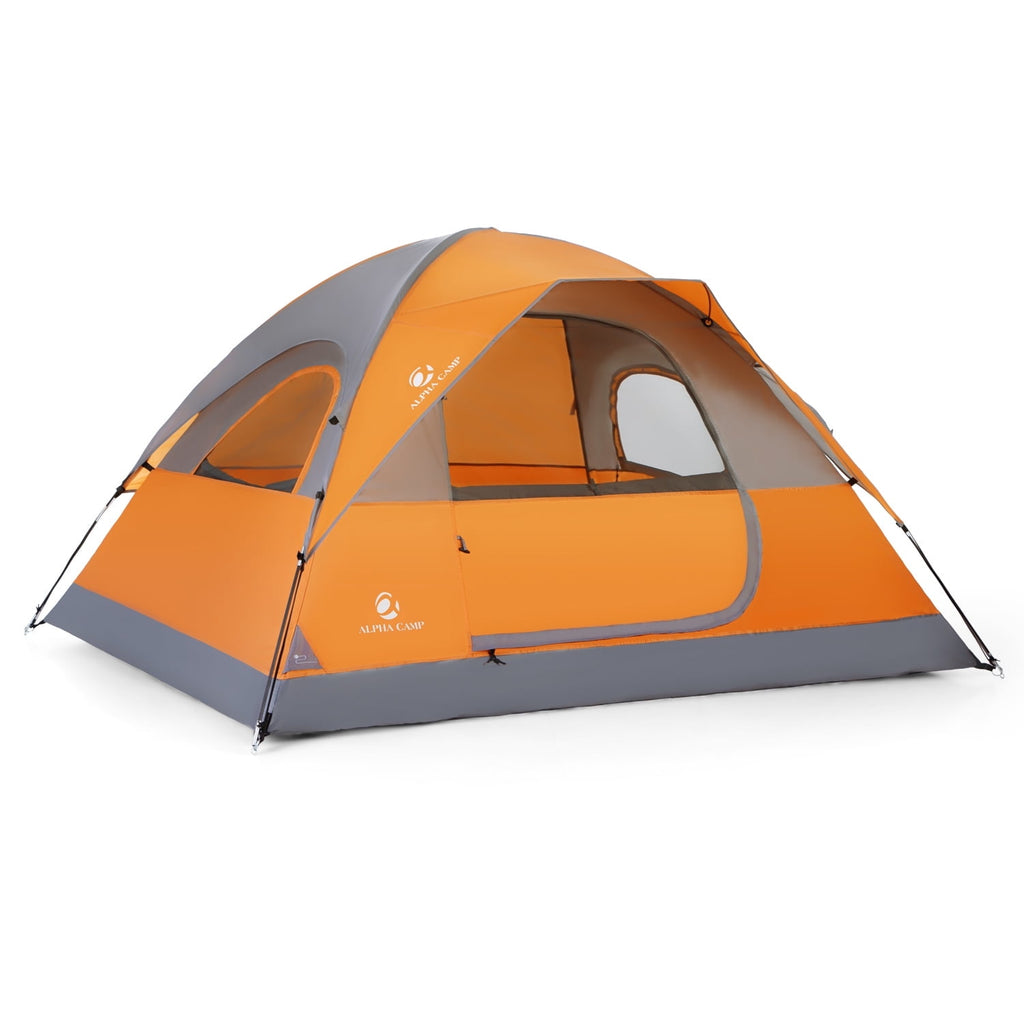 Alpha Camper 2-Person Camping Dome Tent Waterproof Portable Tent with Carry Bag, Blue