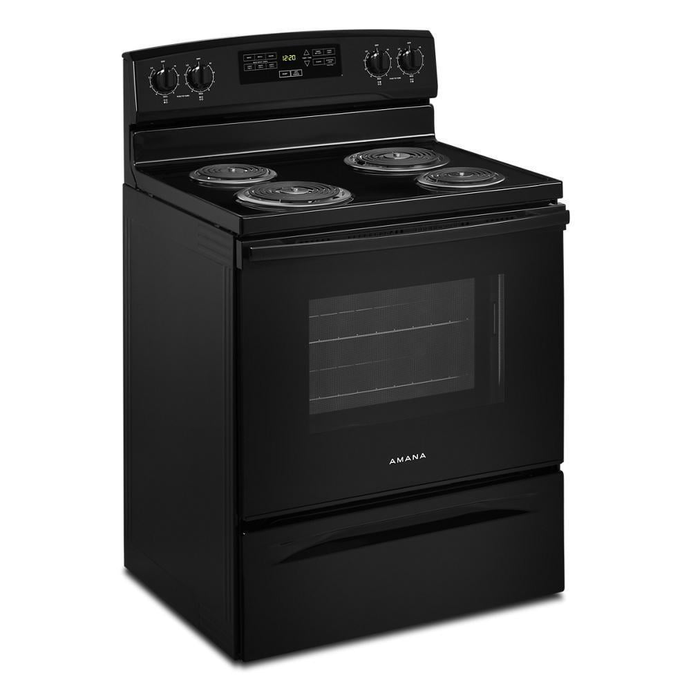 AMANA ACR4303MFW 30" freestanding coil electric range