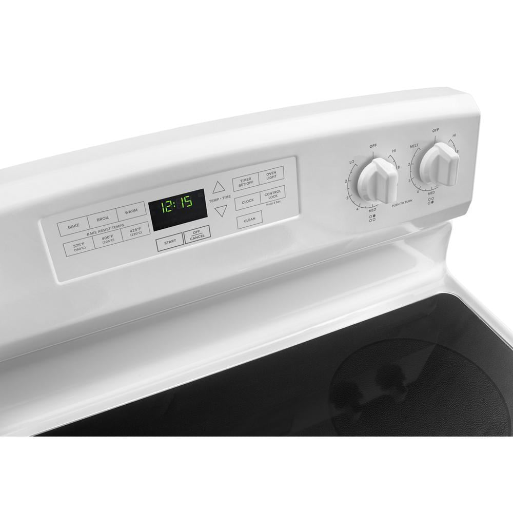 Amana AER6603SFW 4.8 Cu. Ft. White Freestanding Electric Range