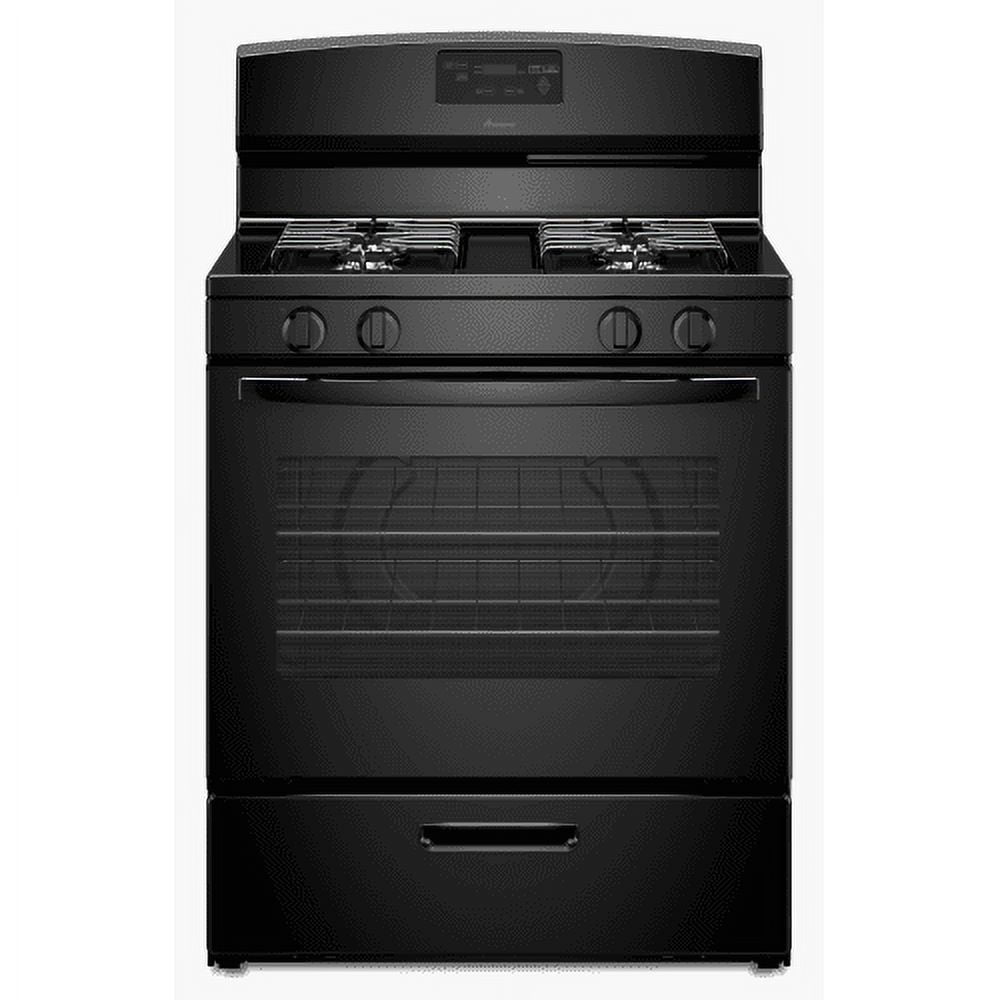 Amana AGR5330BA 30 Inch Wide 5.1 Cu. Ft. Free Standing Gas Range with SpillSaver