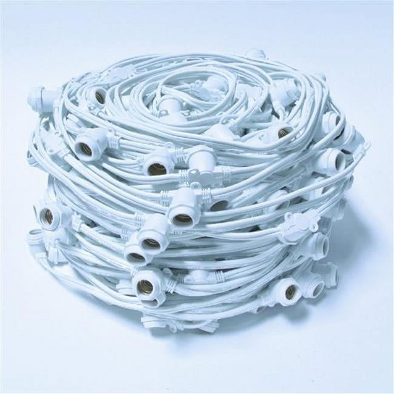 American Lighting  330 ft. Commercial Grade Light String with Base Sockets - White
