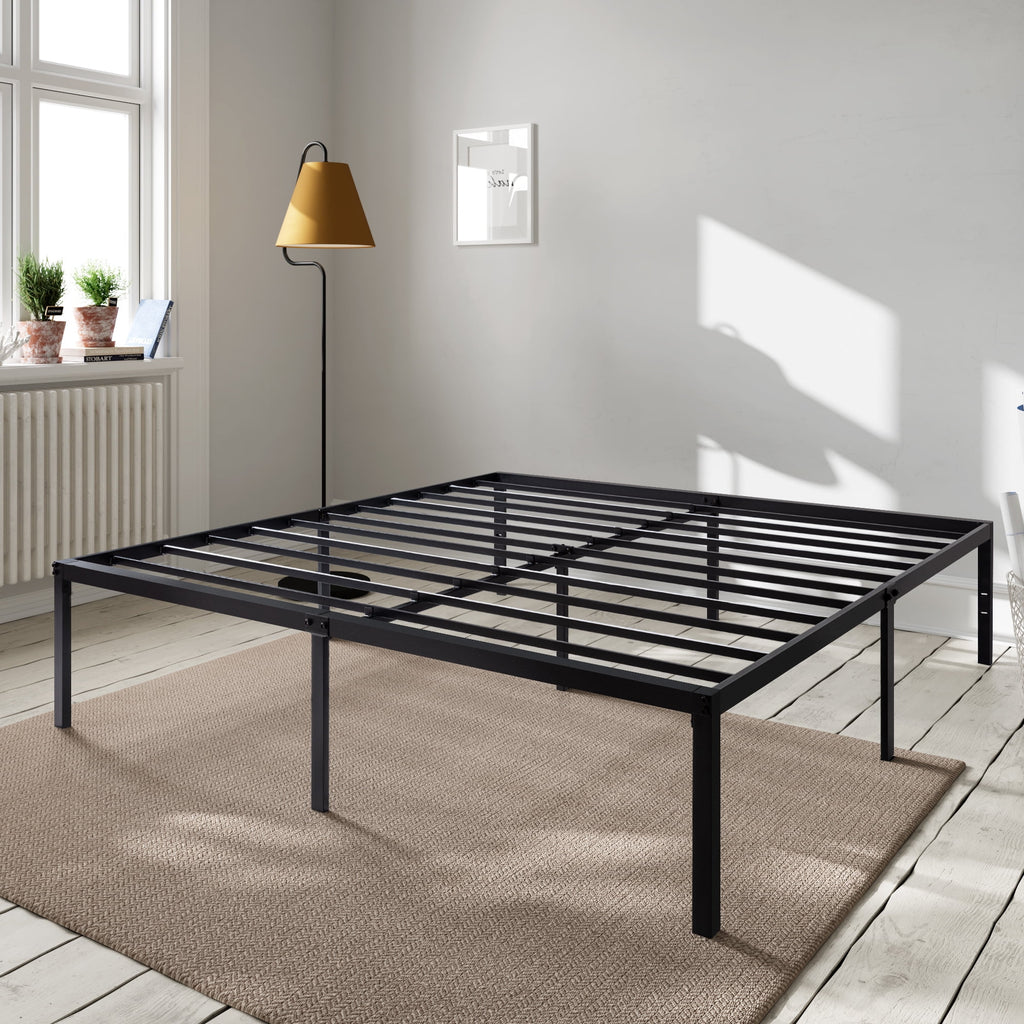 Amolife Heavy Duty Full Size Metal Platform Bed Frame with 16.5'' Large Under Bed Storage Space