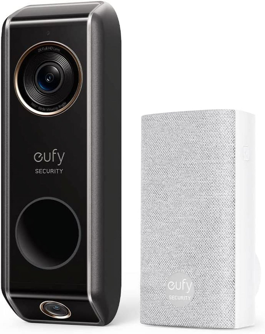 Anker eufy Security Video Doorbell (Wired) with Chime,2K Dual Camera ,Delivery Guard