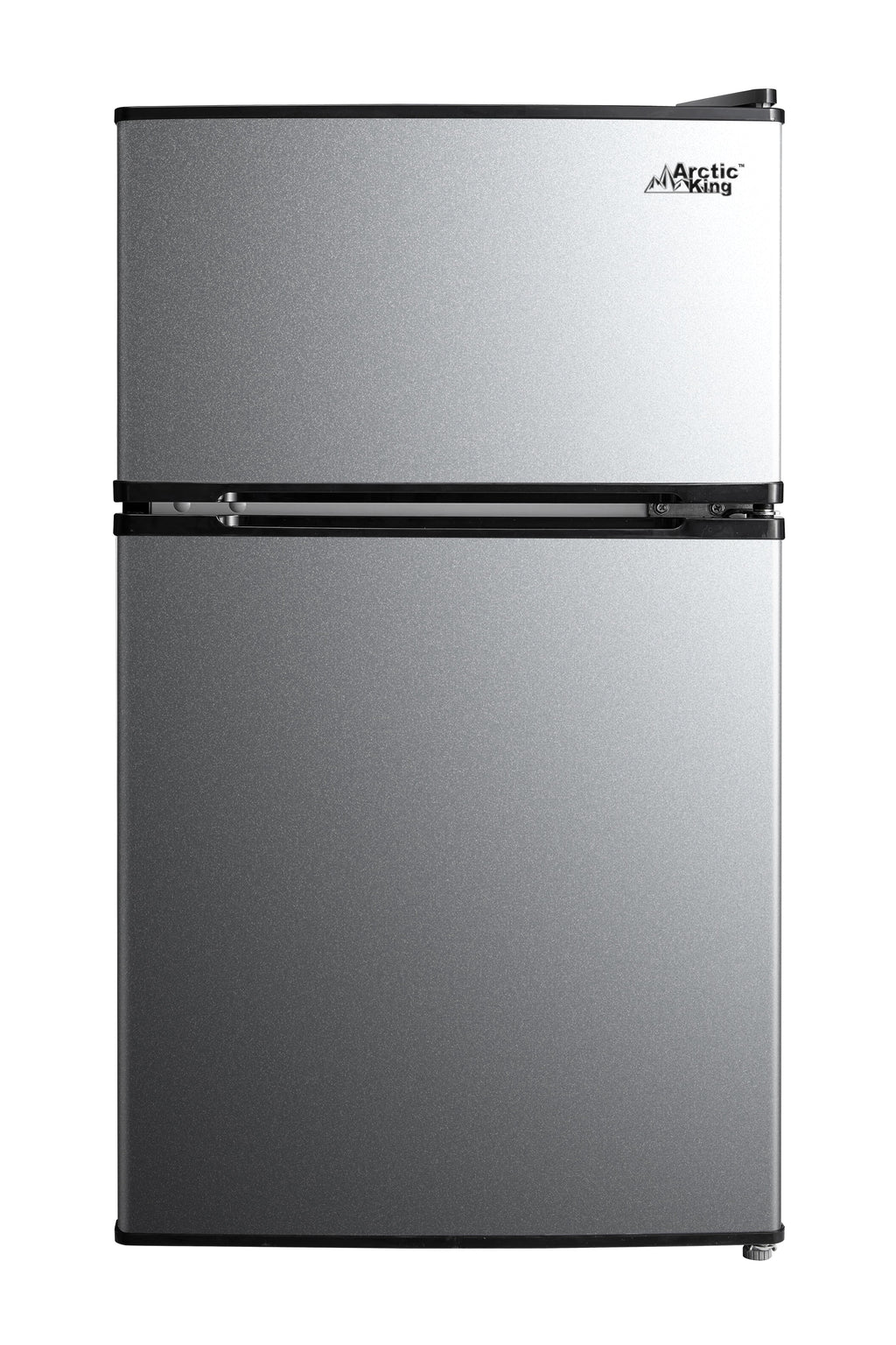 Arctic King 3.2 Cu ft Two Door Mini Fridge with Freezer, Black, E-Star, ARM32D5ABB