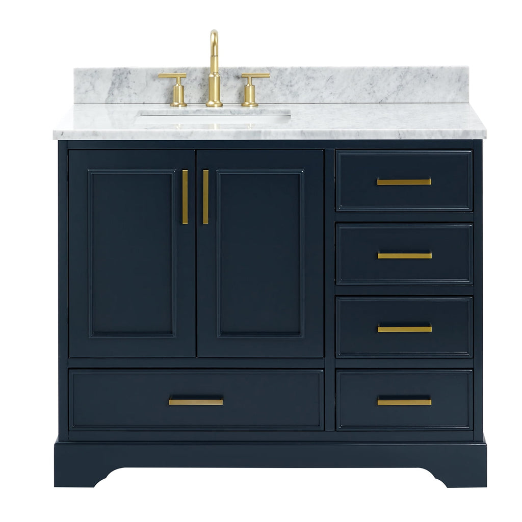 Ariel M043slcw2rvo Stafford 43" Free Standing Single Basin Vanity Set - Grey