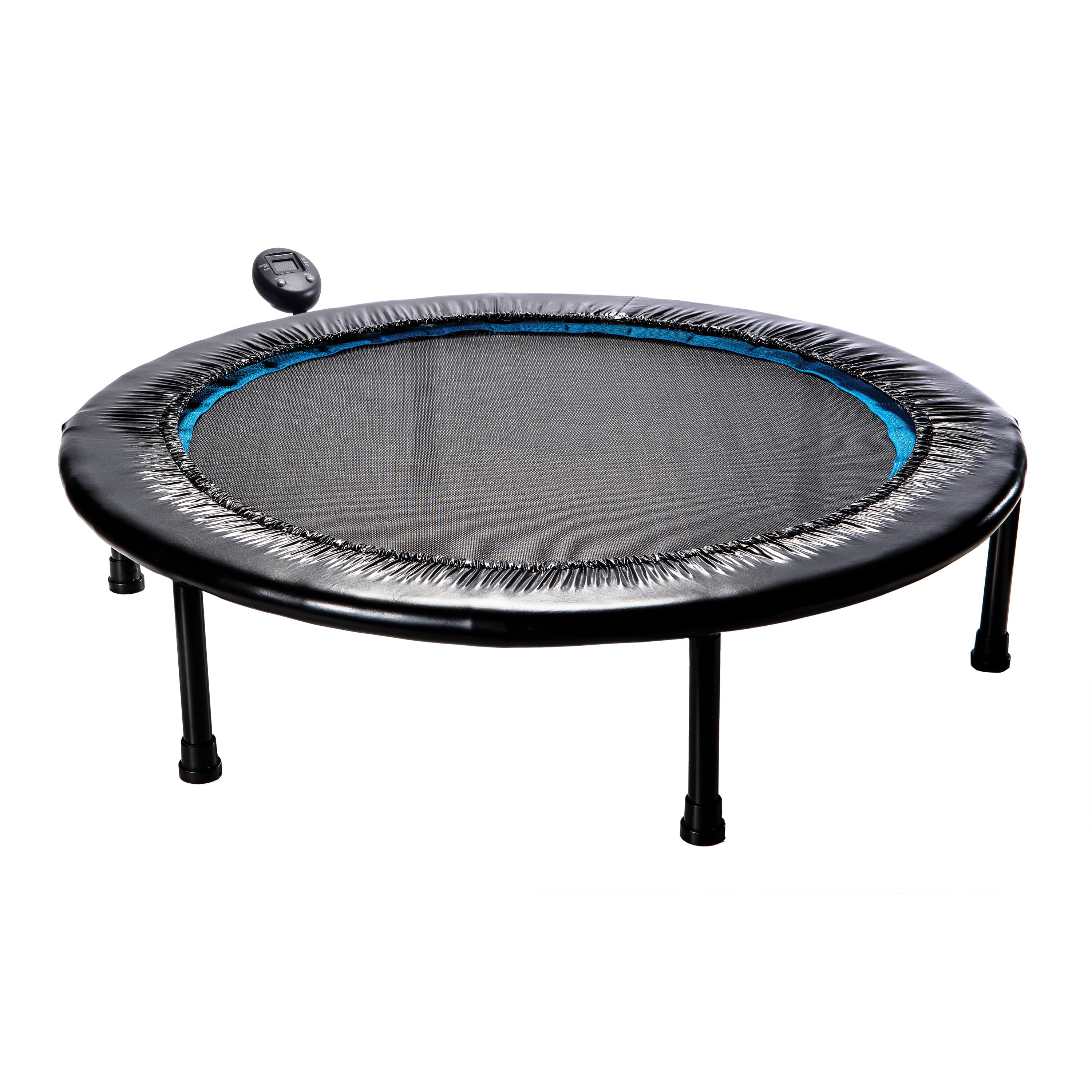 Athletic Works Circuit Trainer Trampoline with Monitor and Adjustable Incline, 36"Wx36"Dx12"H, Black