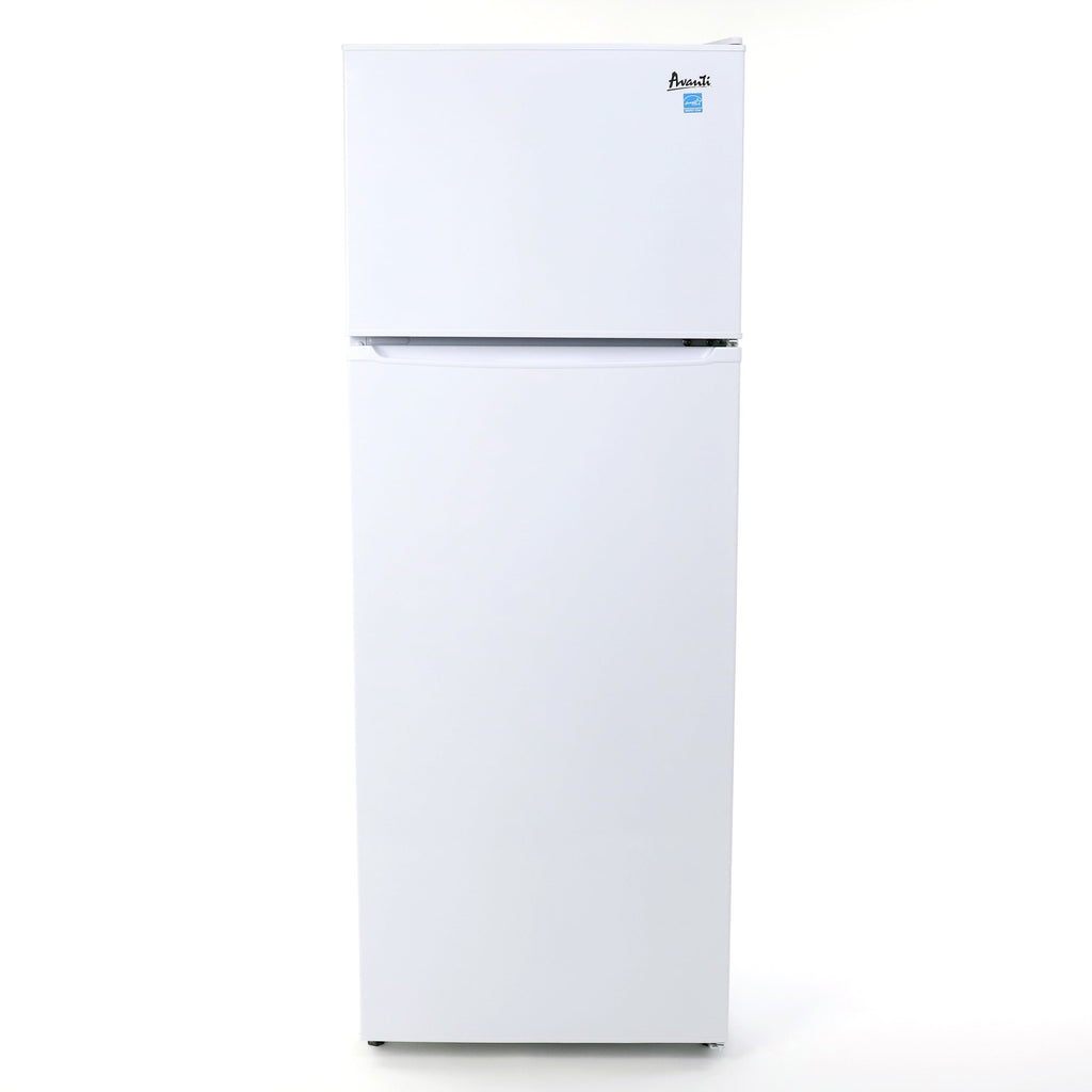 Avanti RA75V0W 7.4 Cu Ft Apartment Size Compact Refrigerator/Freezer, White