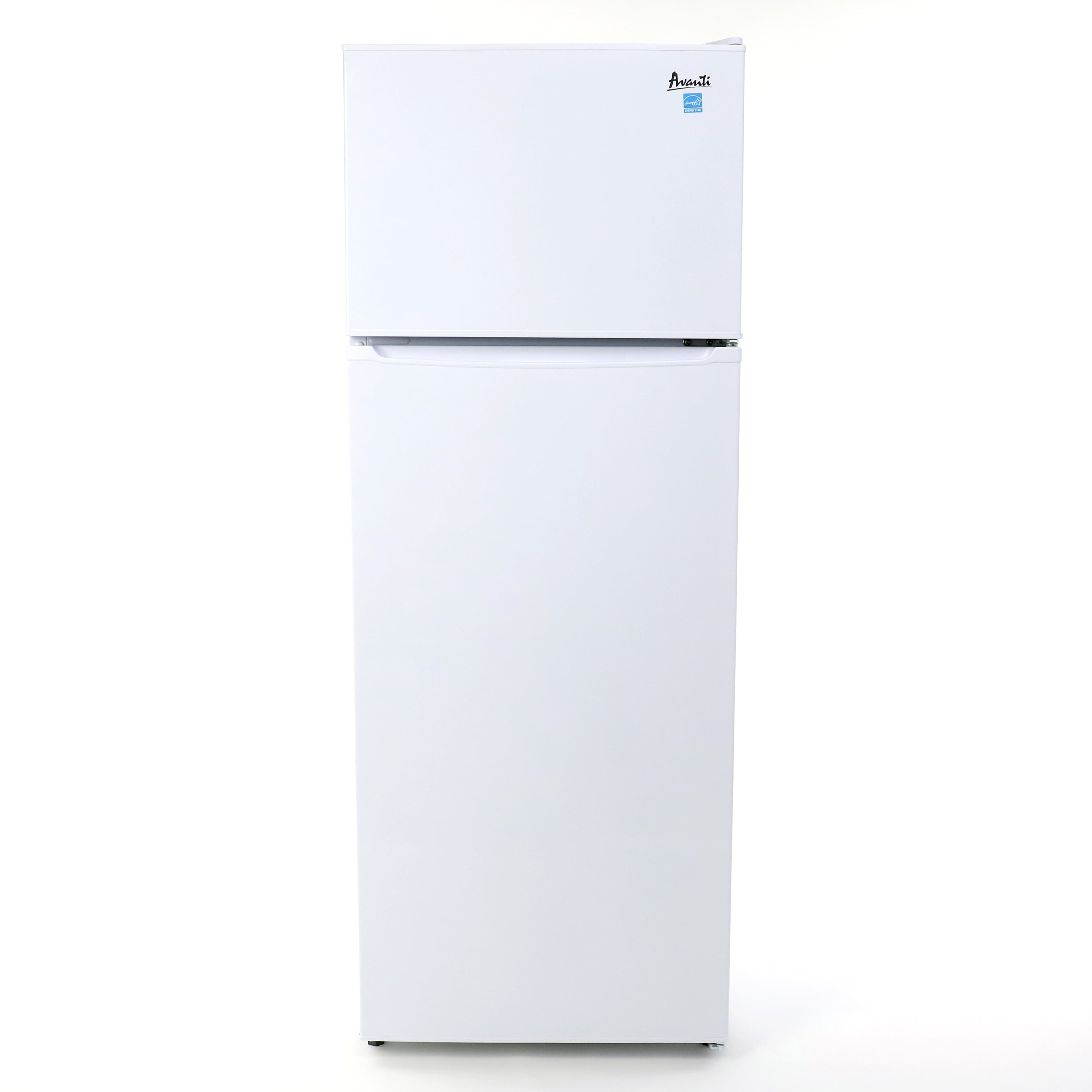 Avanti RA75V0W 7.4 Cu Ft Apartment Size Compact Refrigerator/Freezer, White