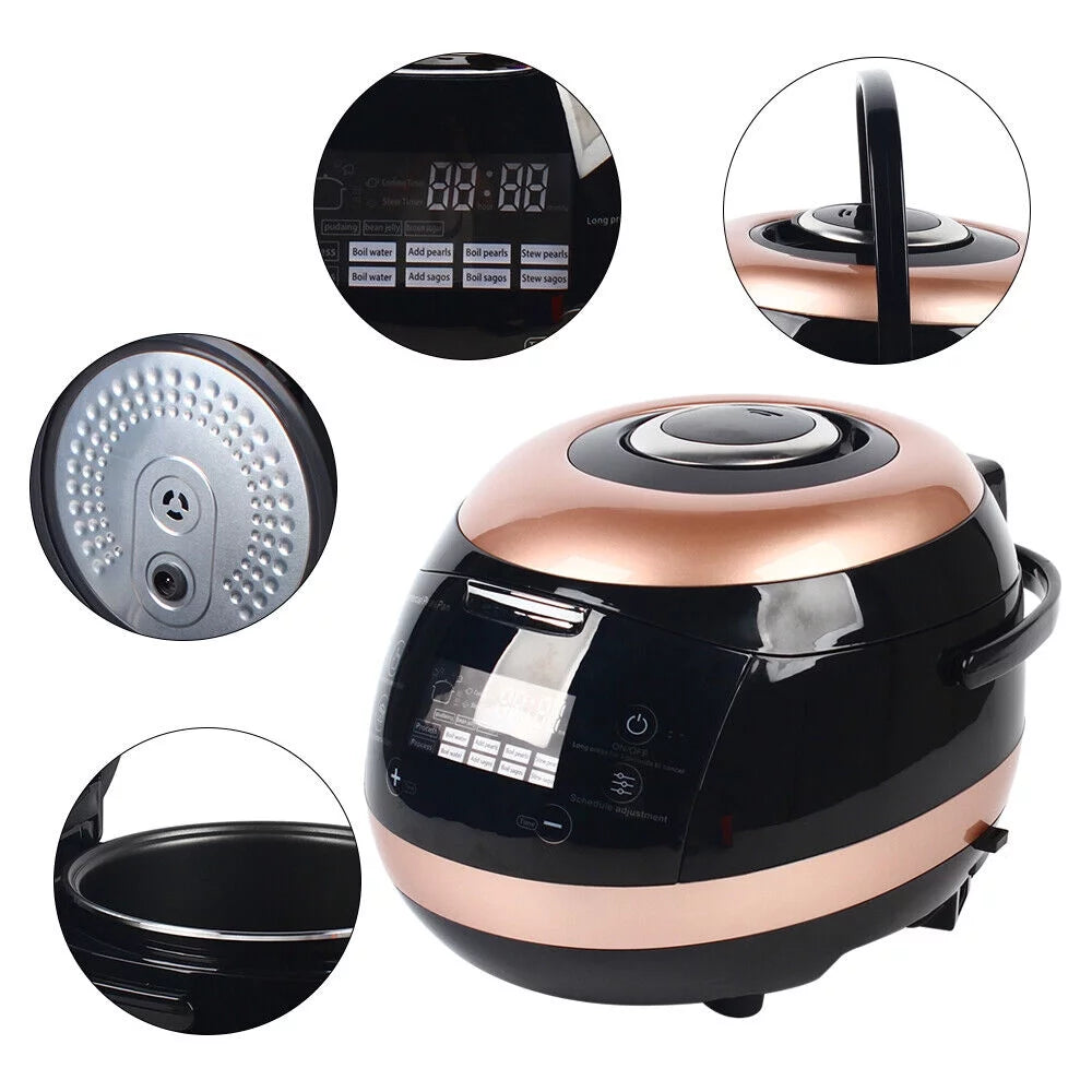 110V 5L Fully Automatic Tapioca Bubble Tea Pearl Maker Machine Nonstick Pot