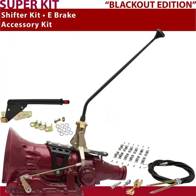 American Shifter  TH400 Shifter Kit Black 16 in. E Brake Cable Clamp for DB38E