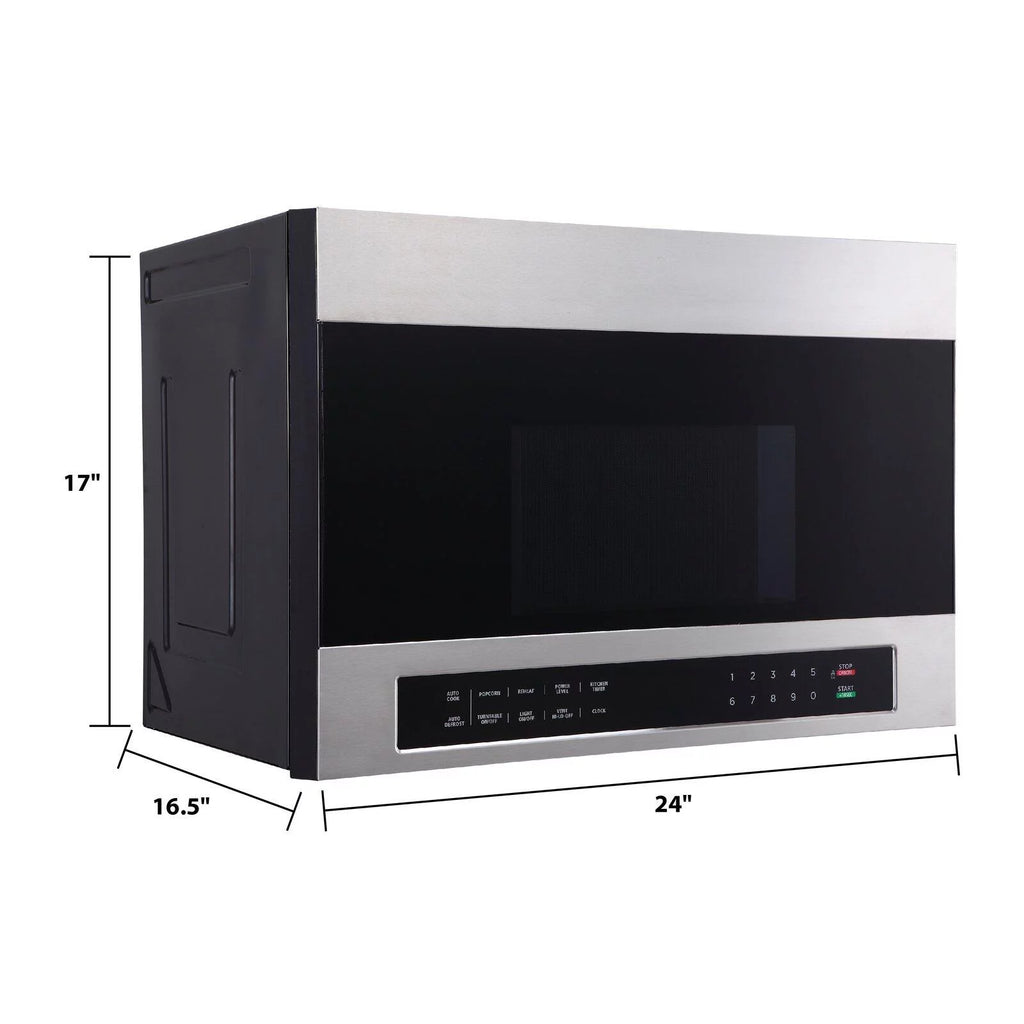 Avanti 1.34 cu ft Over the Range Microwave, Stainless