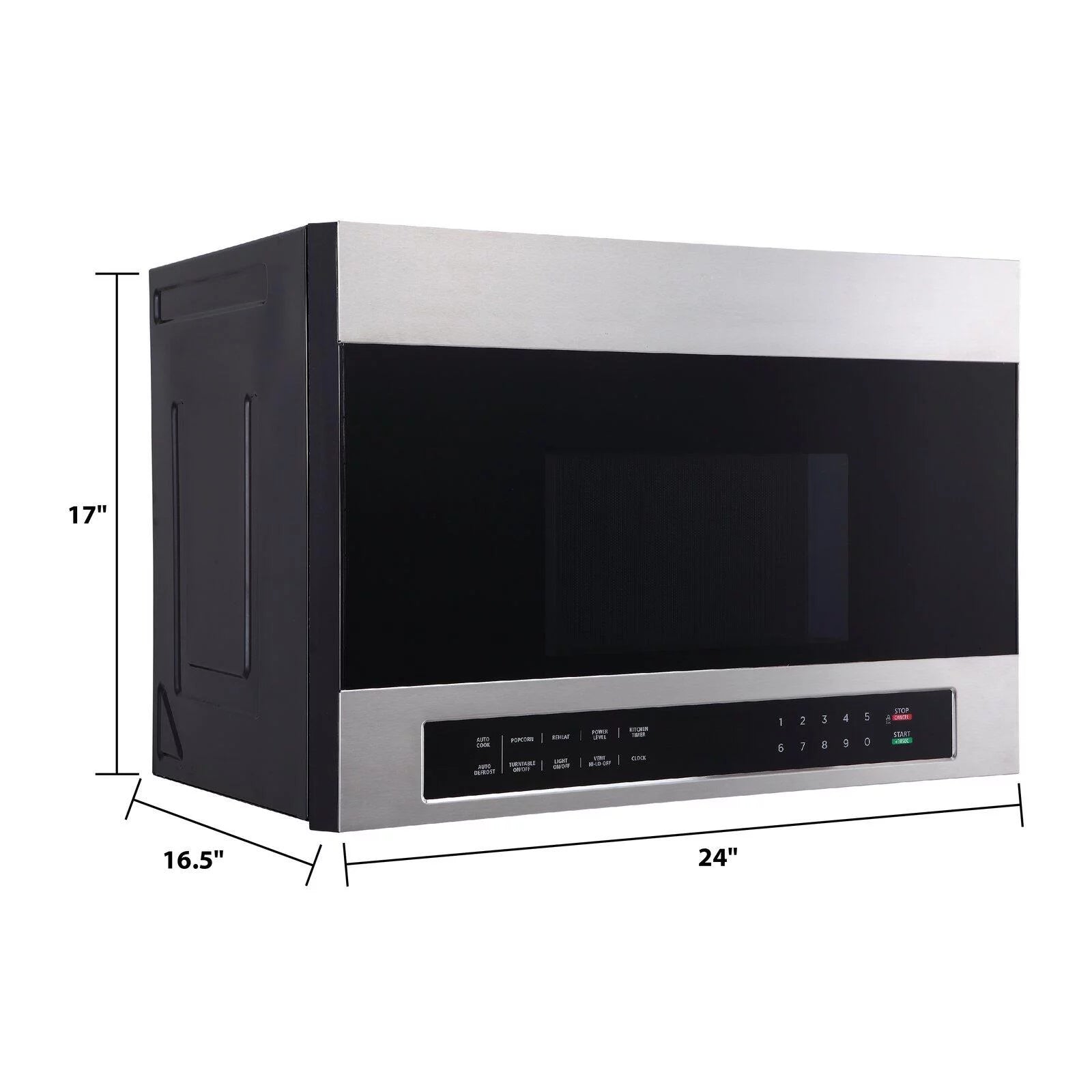 Avanti 1.34 cu ft Over the Range Microwave, Stainless
