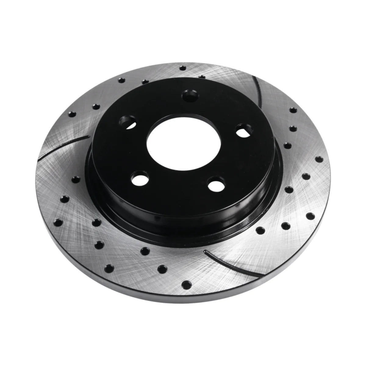 AutoShack Front and Rear Drilled Slotted Brake Rotors Black Set of 4 Replacement for 2011-2018 2019 2020 Jeep Grand Cherokee 2011-2020 Dodge Durango 3.0L 3.6L 5.7L 6.2L 6.4L V6 V8 AWD RWD PR63063-4