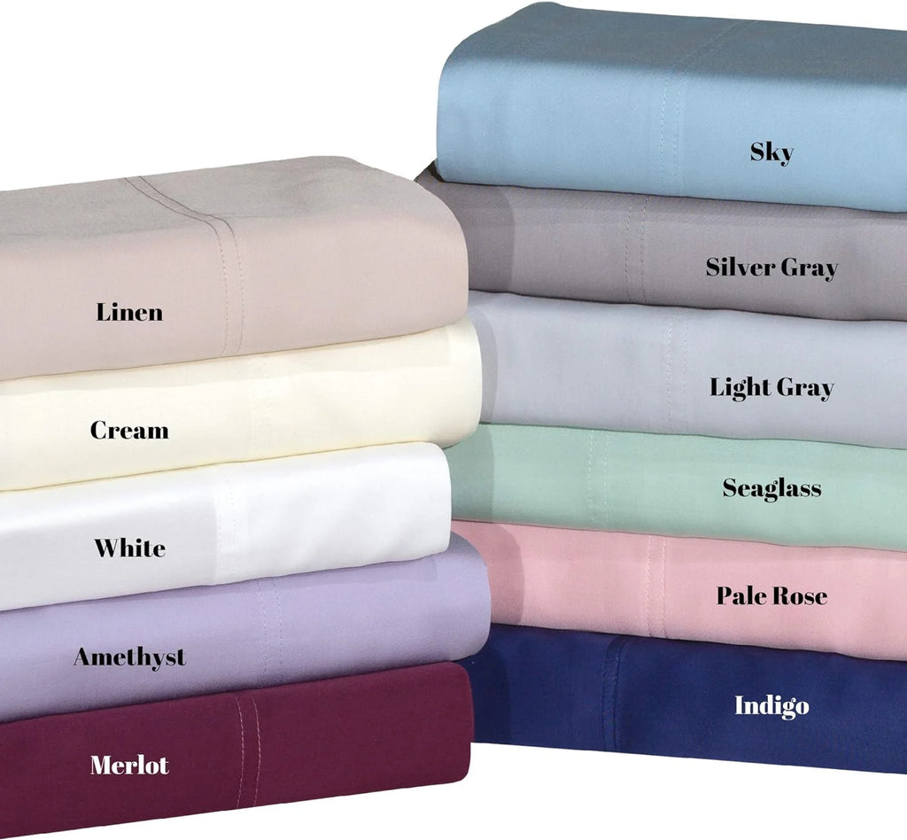 Bedding Luxuriously Soft Viscose From 100% Organic Bamboo 4-Piece Sheet Set, Oeko-TEX Certified - King, Linen