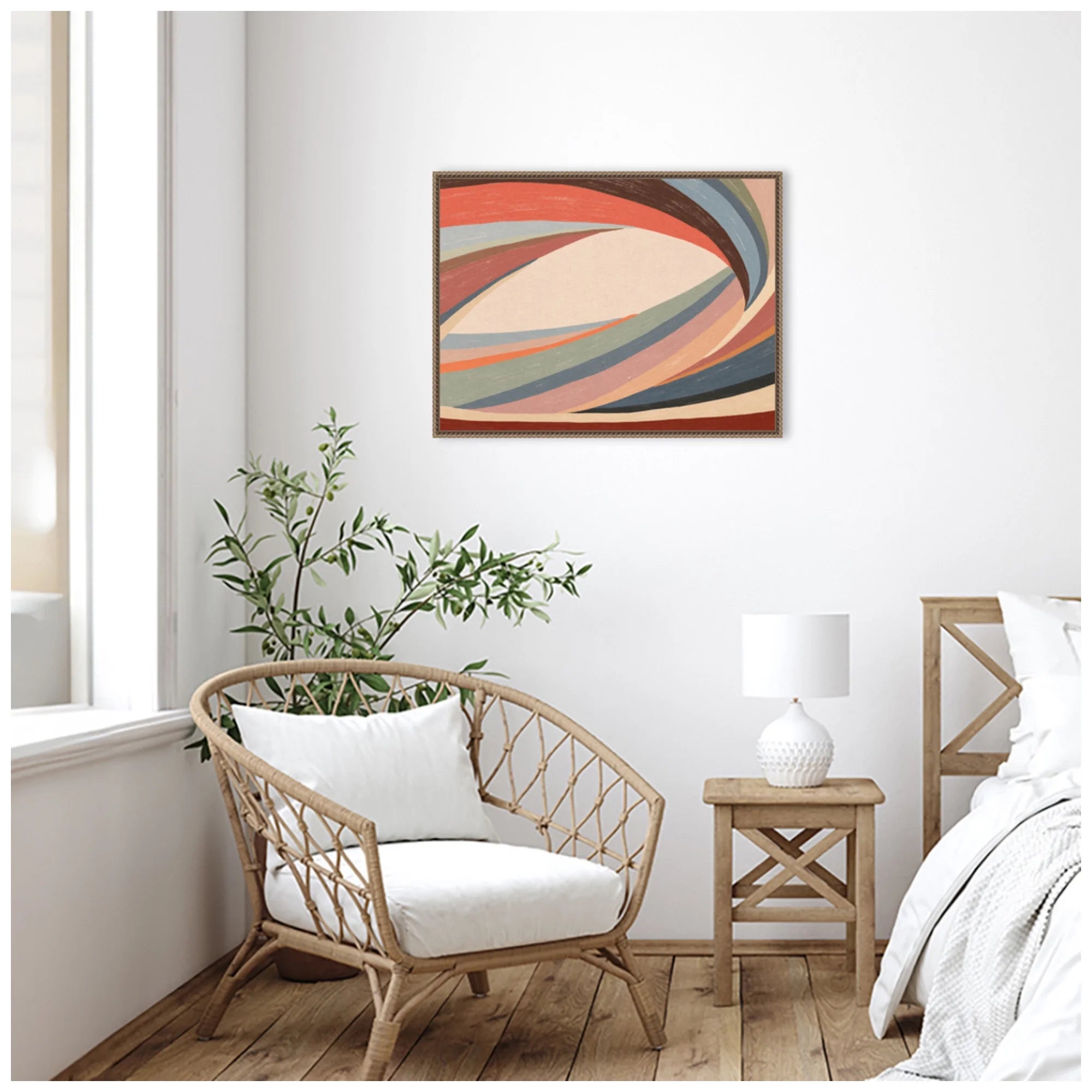 Amanti Art Tunnel Vision Framed Canvas Wall Art Print