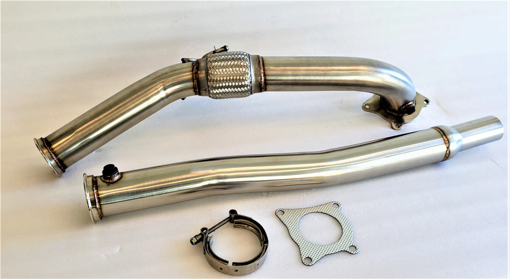 3″ Downpipe FOR Golf R MK6 S3 A3 Quattro 8P TT Quattro MK2 2.0T