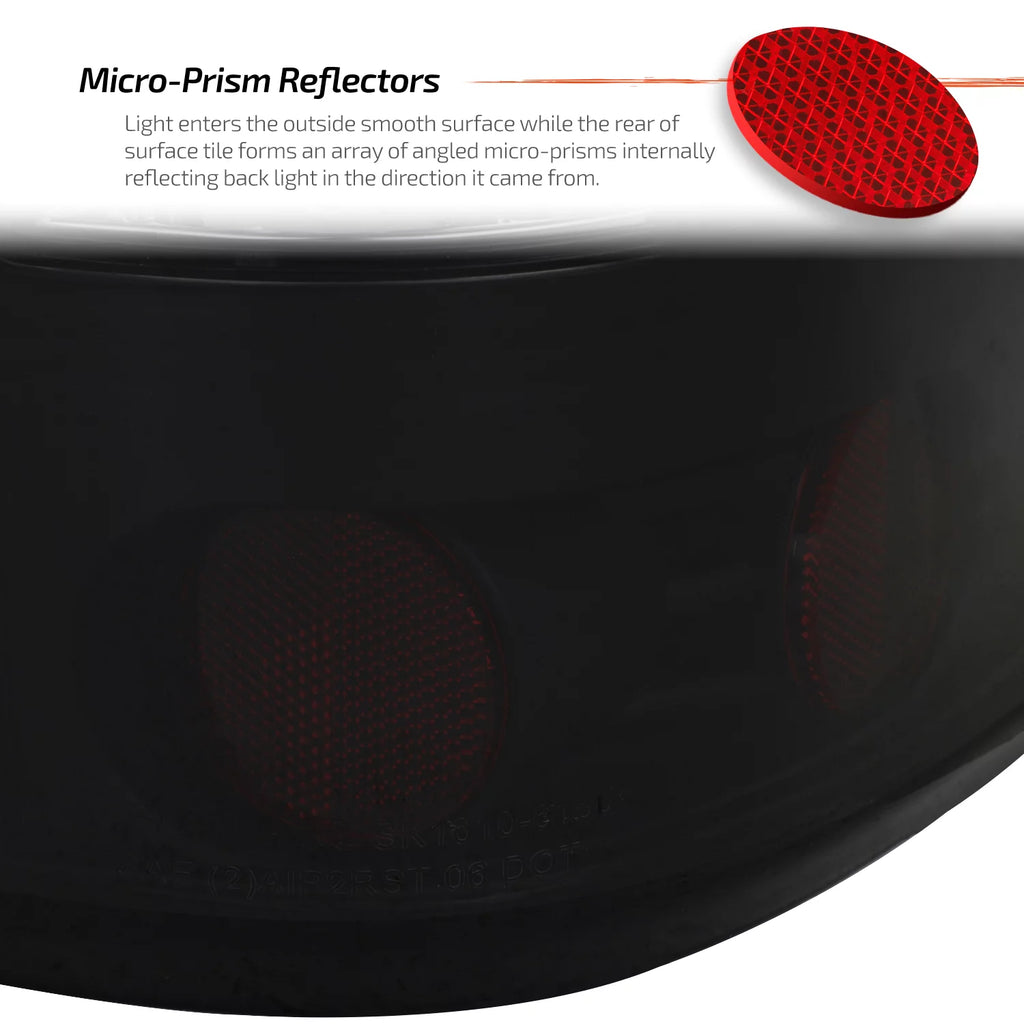 AKKON - For 04-08 Ford F150 Styleside Model Pickup Truck Black Smoke LED Tail Lights Brake Lamps Replacement