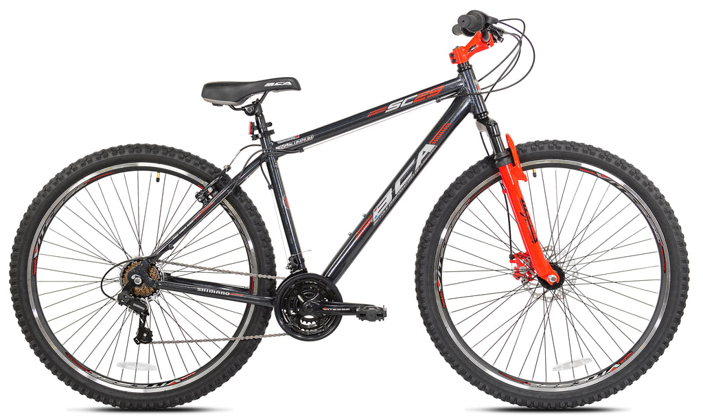 BCA 29" SC29 Adult Mountain Bike, Gray/Orange