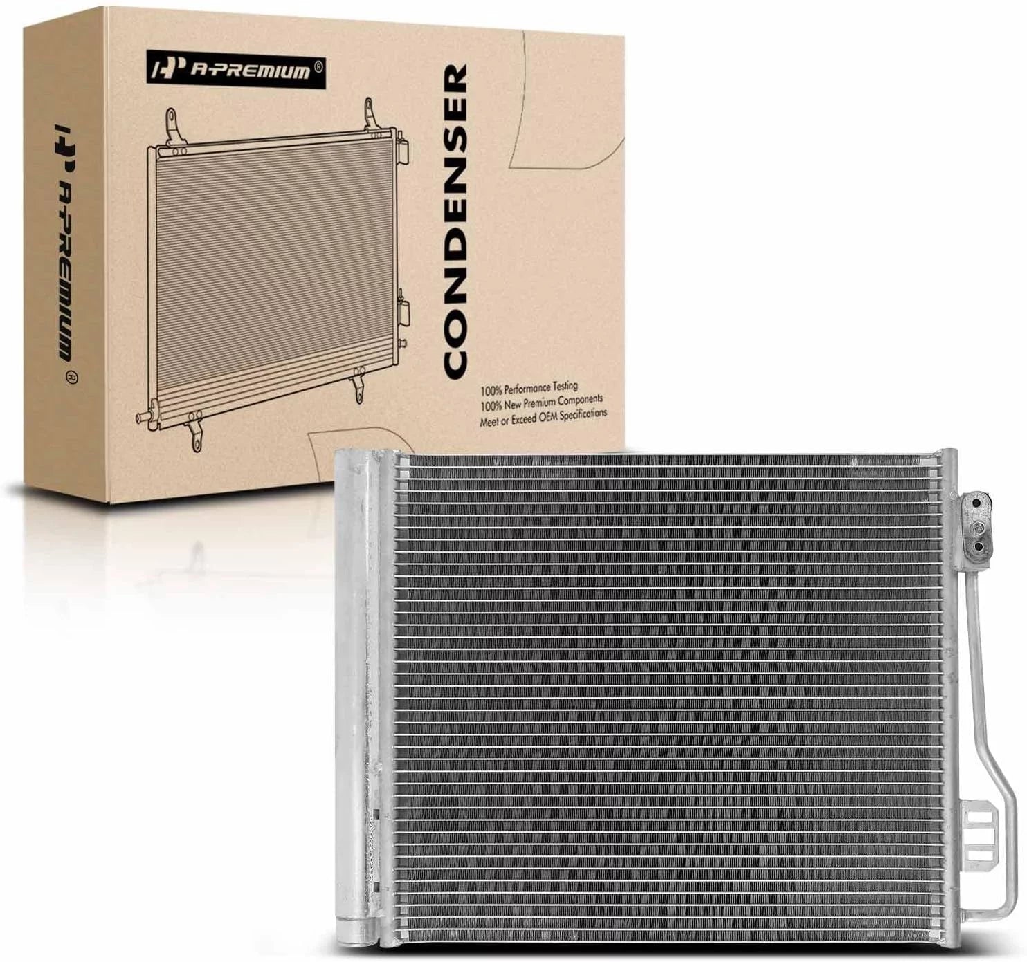 A-Premium Air Conditioning A/C Condenser Compatible with Smart Fortwo 2008-2015 L3 1.0L