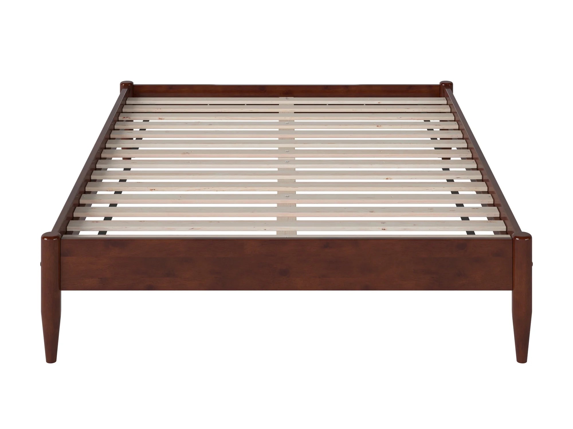 AFI Pasadena 14" Walnut Solid Wood Platform Bed, Full