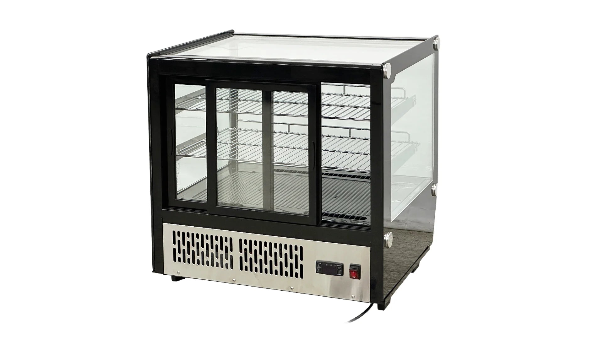 23 in. 4.2 Cu.Ft Countertop Refrigerator, Bakery Display Case, Commercial Refrigerator 23''x18.6''x22.5''
