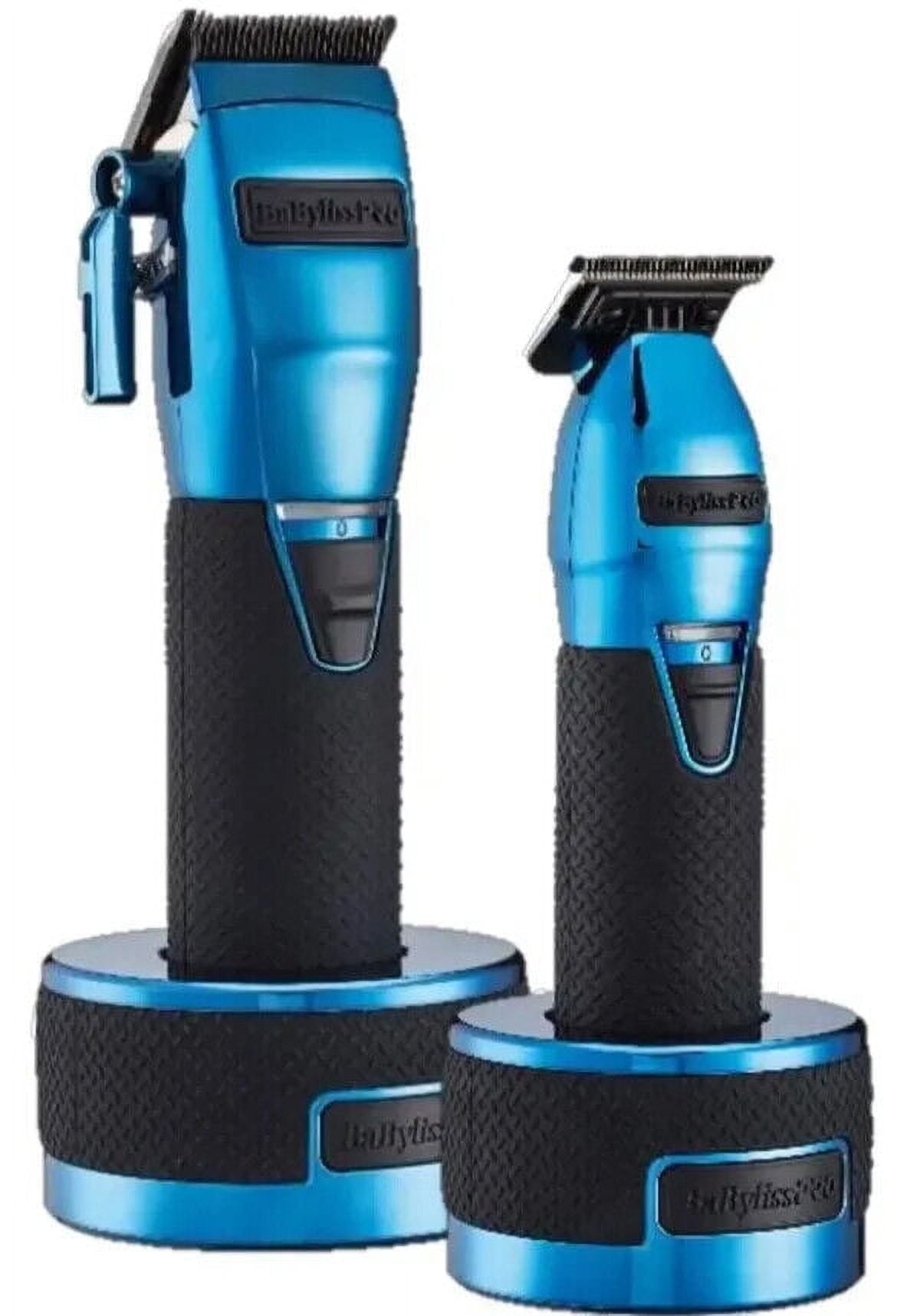 BaBylissPRO LimitedFX Boost+ Collection Clipper & Trimmer Blue Set w/ Base