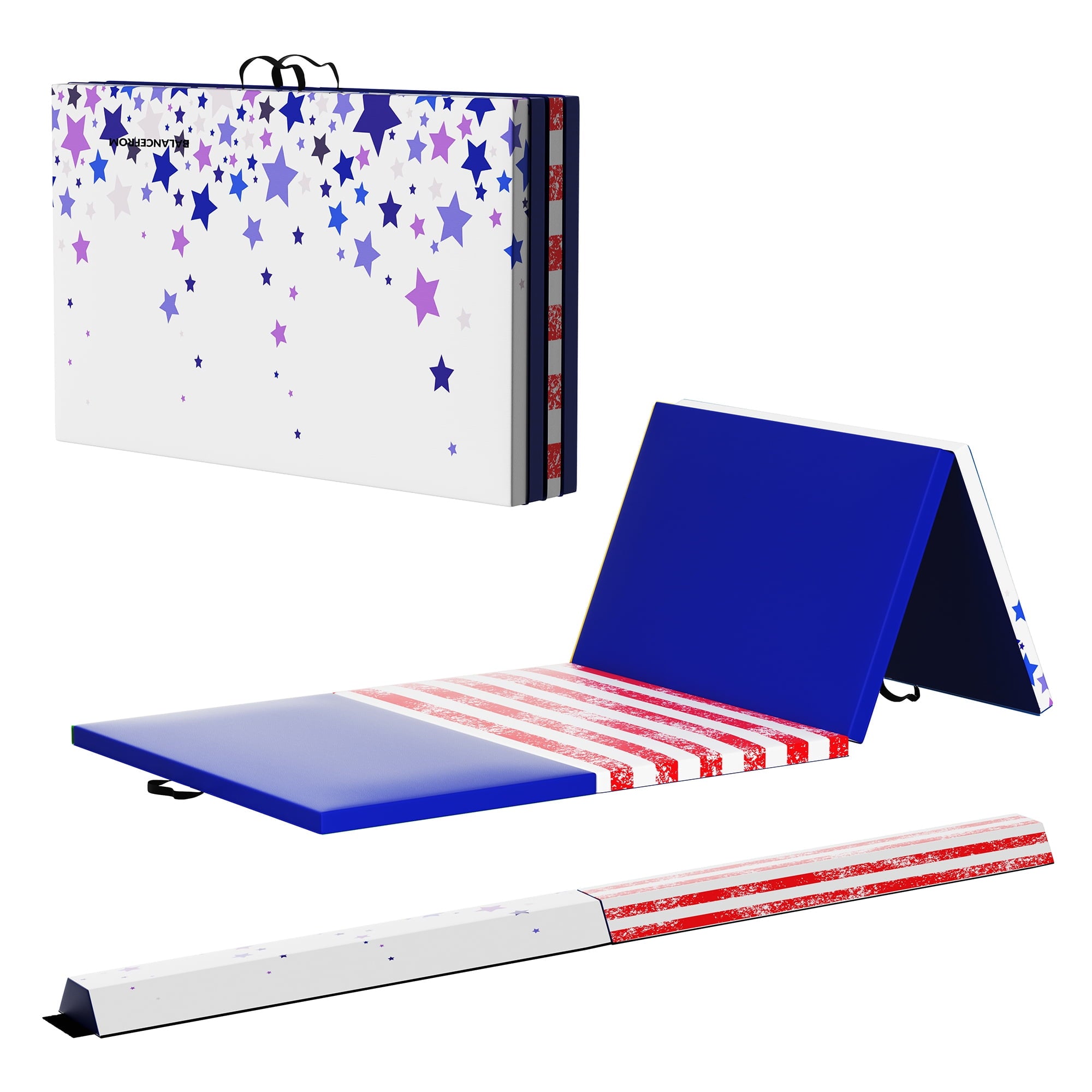 BalanceFrom Fitness 4' x 10' x 2" All Purpose Gymnastic Folding Gym Exercise Aerobics Mat