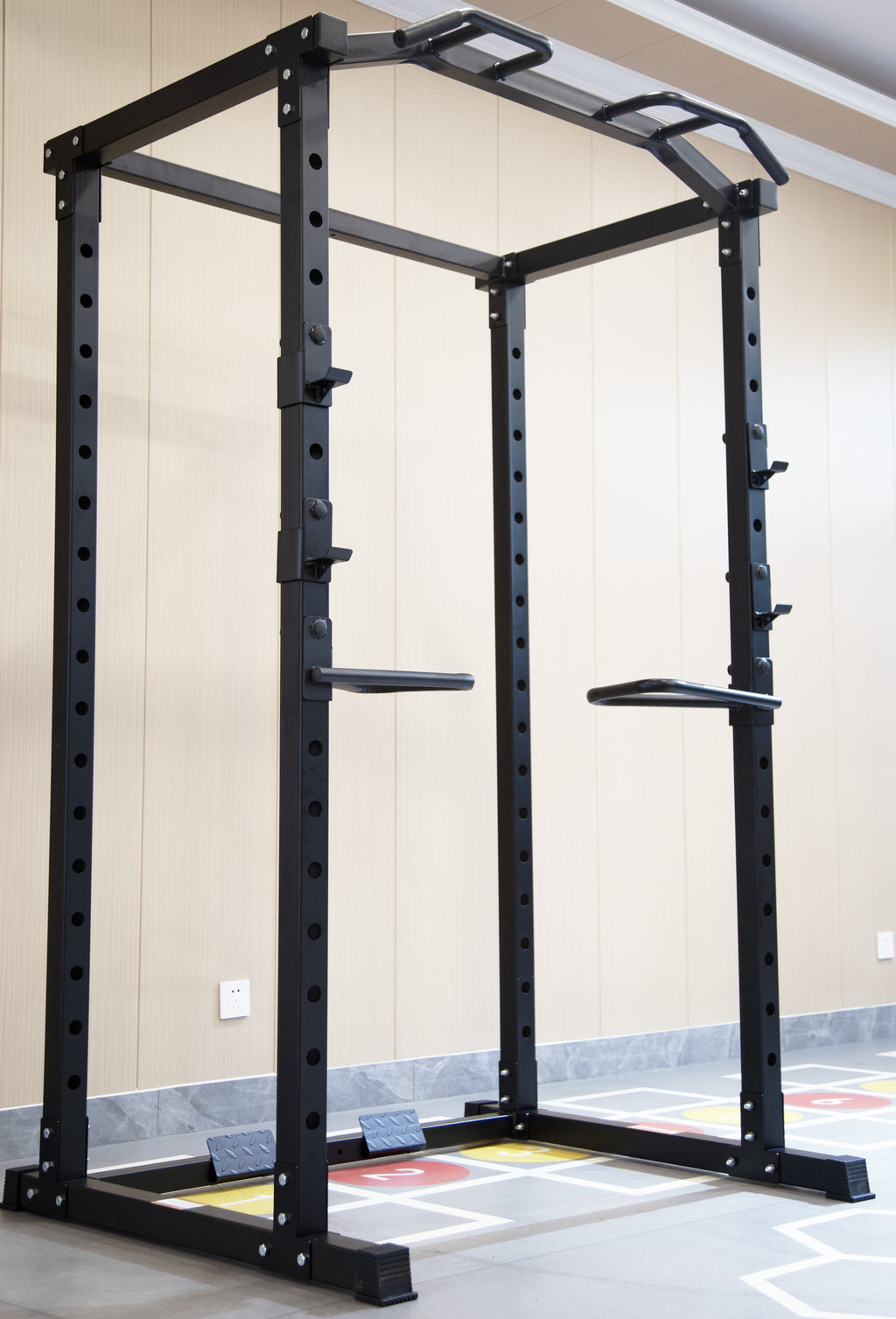 BalanceFrom PC-1 Series 1000lb Capacity Multi-Function Adjustable Power Cage Power Rack with Optional Lat Pull-down and Cable Crossover, Power Cage Only