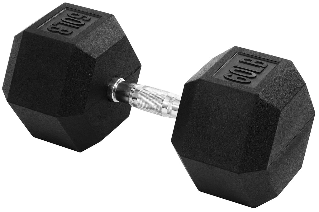 BalanceFrom Rubber Encased Hex Dumbbells, 20 Lbs. Pair