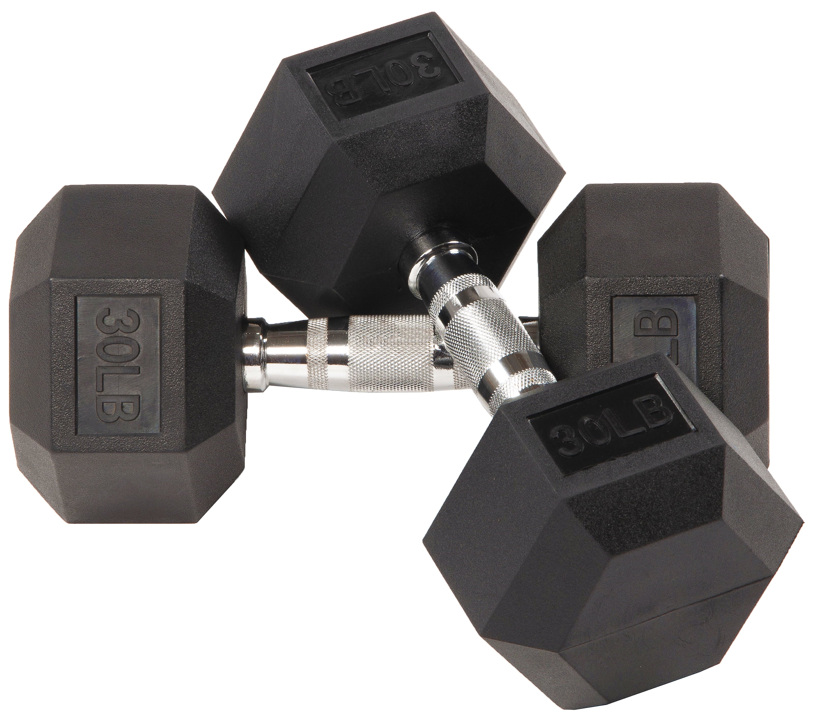 BalanceFrom Rubber Encased Hex Dumbbells, 20 Lbs. Pair