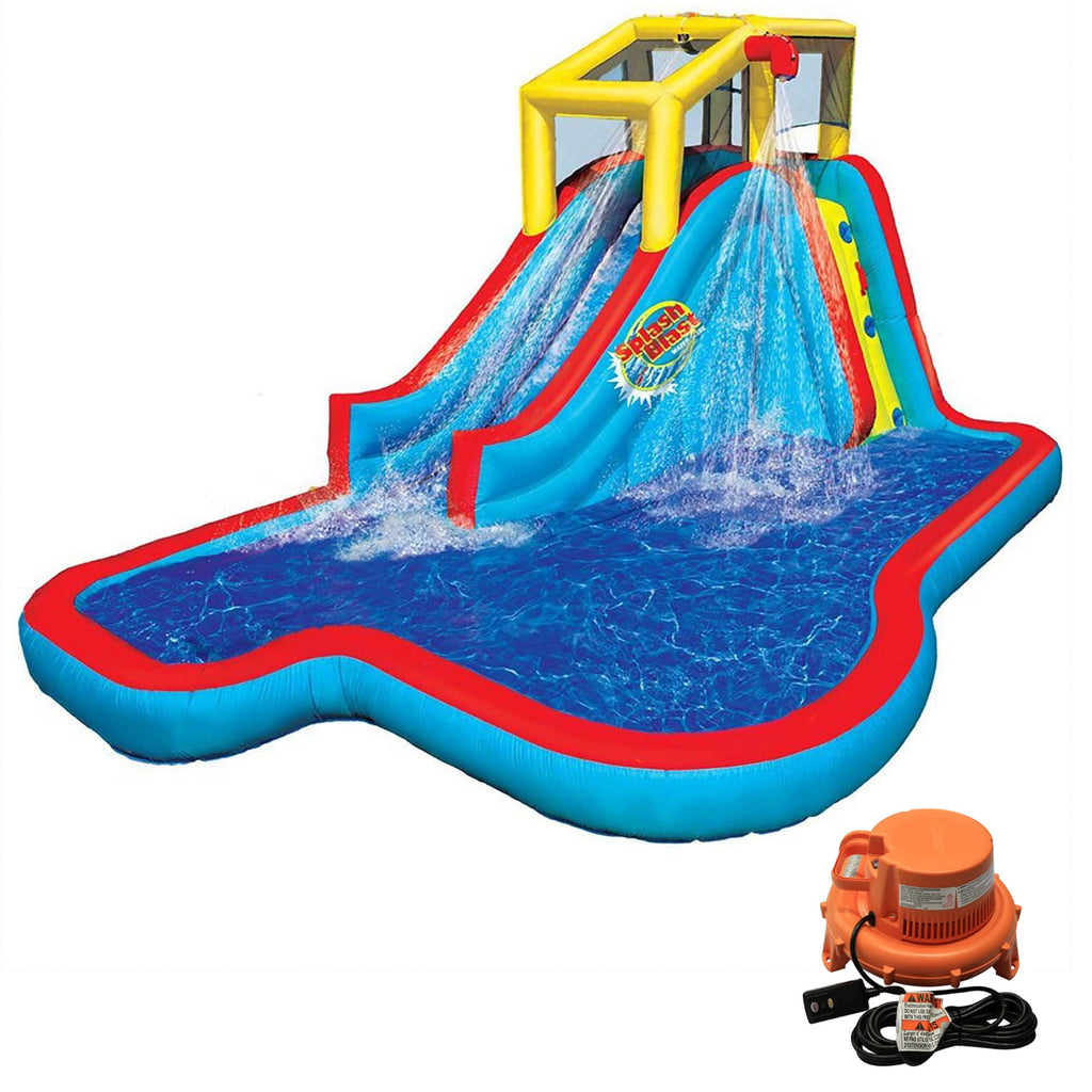 Banzai Slide N' Soak Inflatable Outdoor Kids Splash Pool Water Park