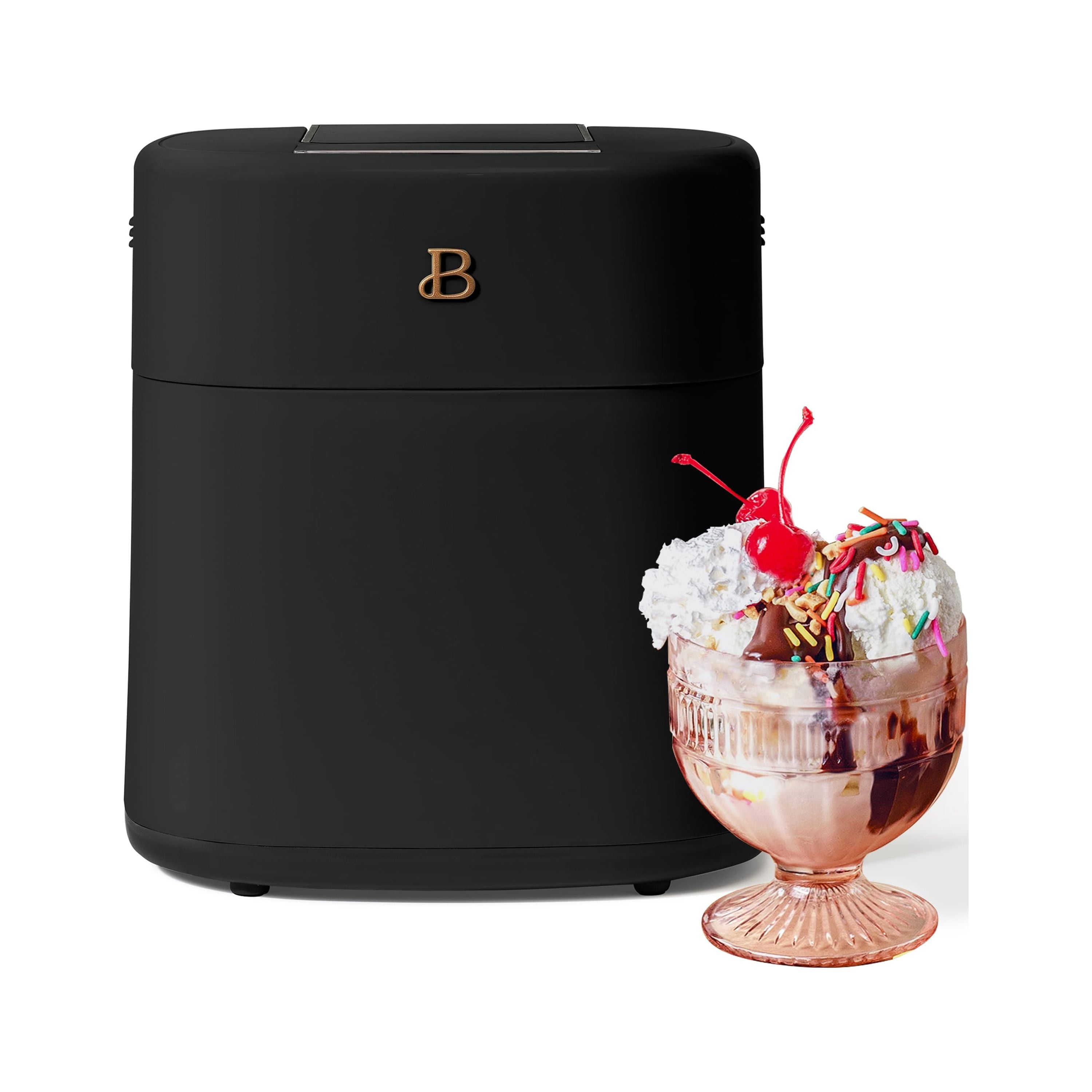 Beautiful 1.5 Qt Ice Cream Maker with Touch Activated Display, White Icing by Drew Barrymore