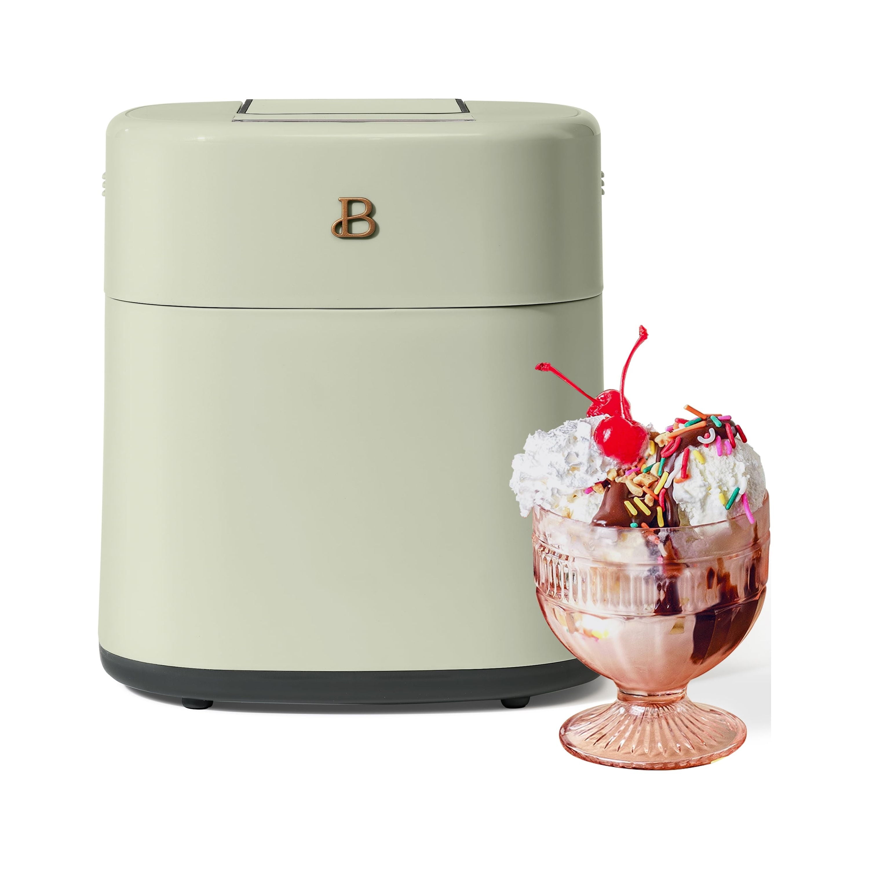 Beautiful 1.5 Qt Ice Cream Maker with Touch Activated Display, White Icing by Drew Barrymore