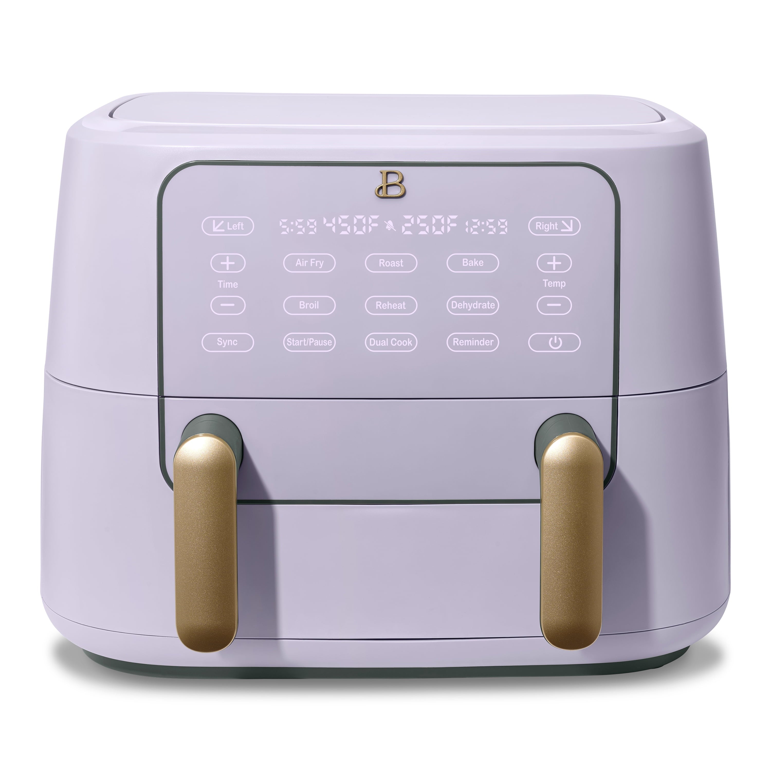 Beautiful 9 QT TriZone Air Fryer, White Icing by Drew Barrymore