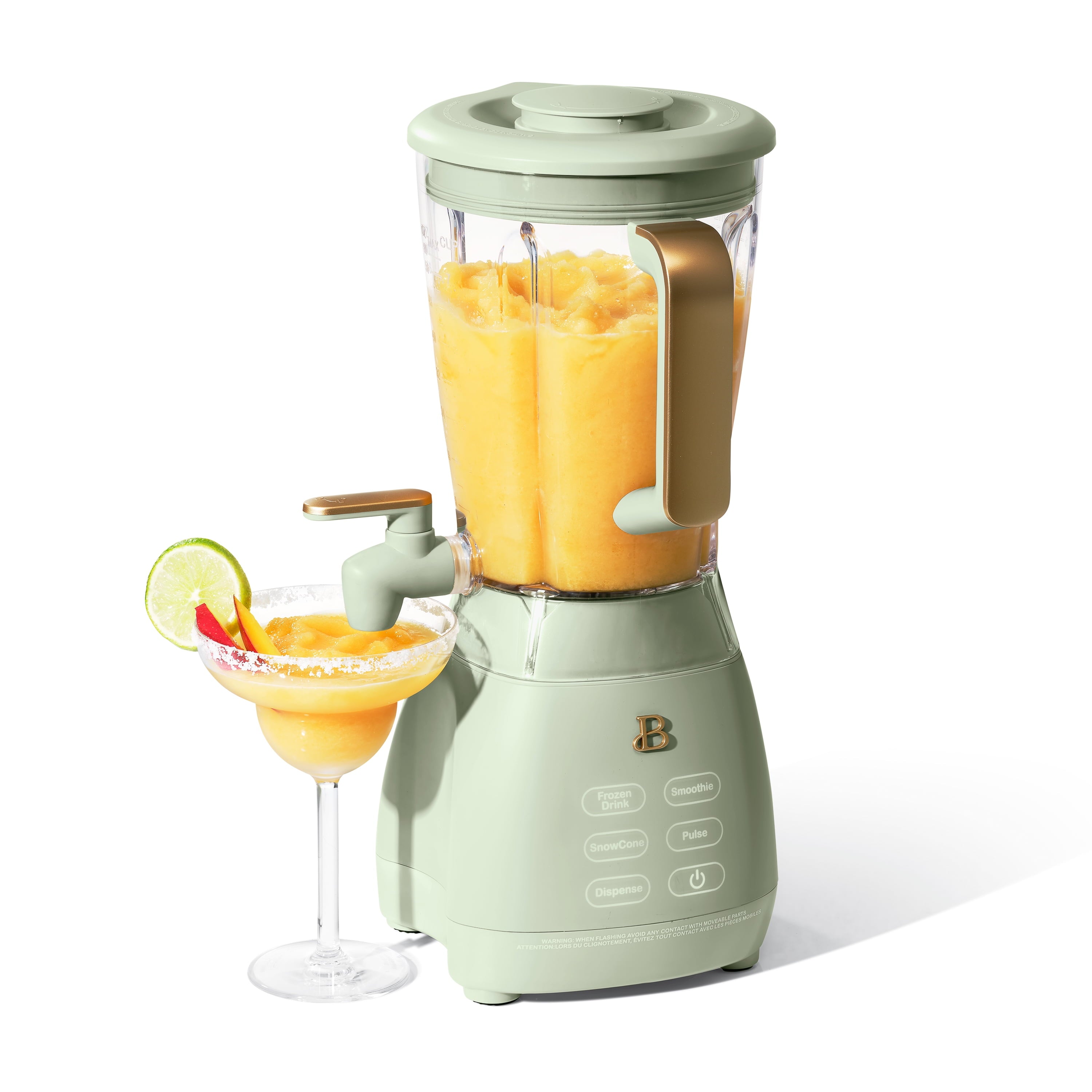 Beautiful Slush Crush 60 oz 4-Speed Frozen Drink Maker, White Icing by Drew Barrymore