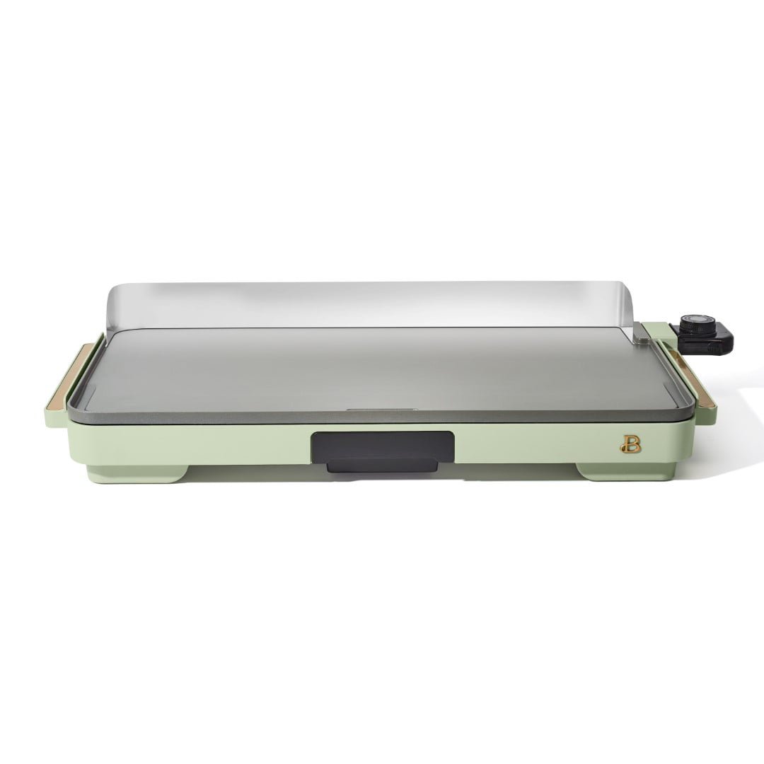 Beautiful XL Electric Griddle 12" x 22"- Non-Stick, White Icing by Drew Barrymore
