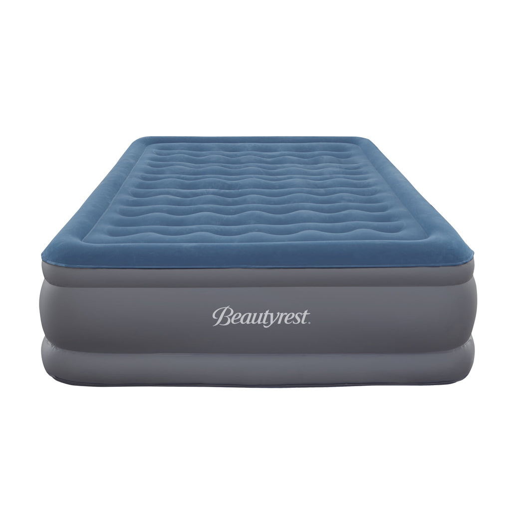 Beautyrest Extraordinaire 18" Queen Inflatable Blow up Air Bed Mattress with Built-in Pump