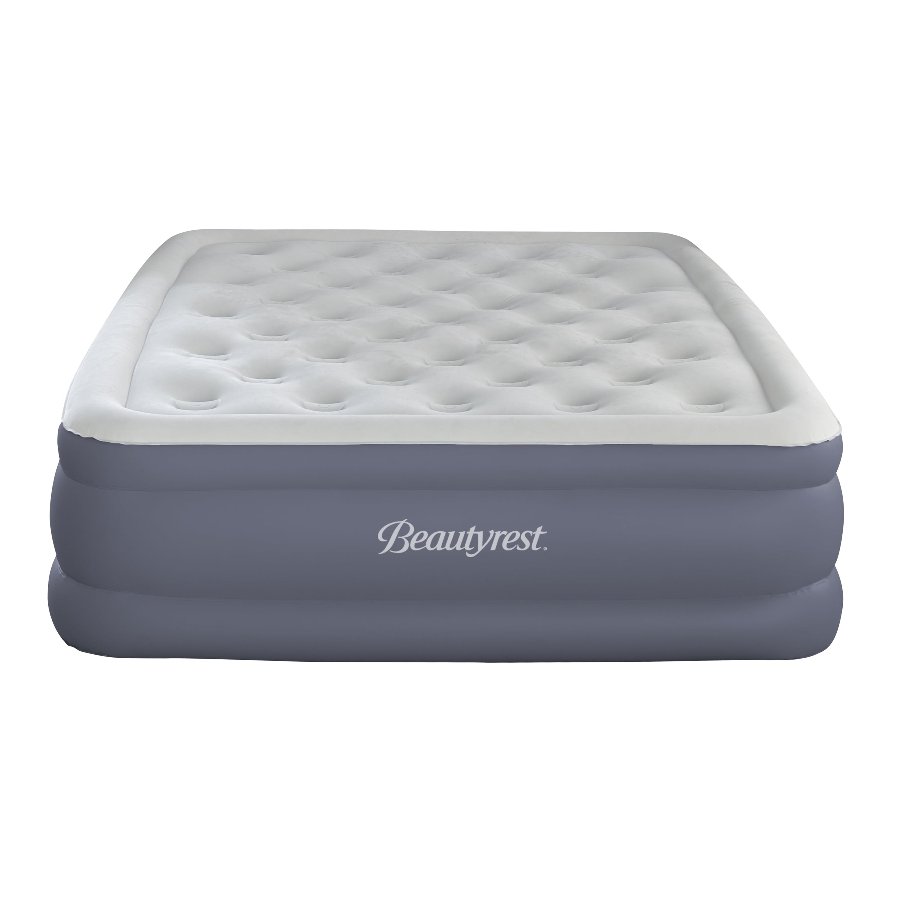 Beautyrest Sensalux 18" Inflatable Air Bed Blow up Mattress with Built-in Pump Queen