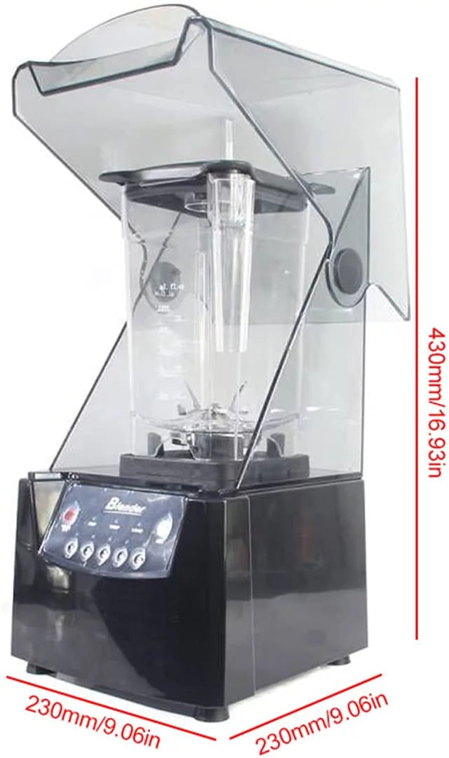 ANQIDI 1.8L Smoothie Blender Electric Soundproof Ice Crusher for Ice Smoothie Juice Shakes Commercial