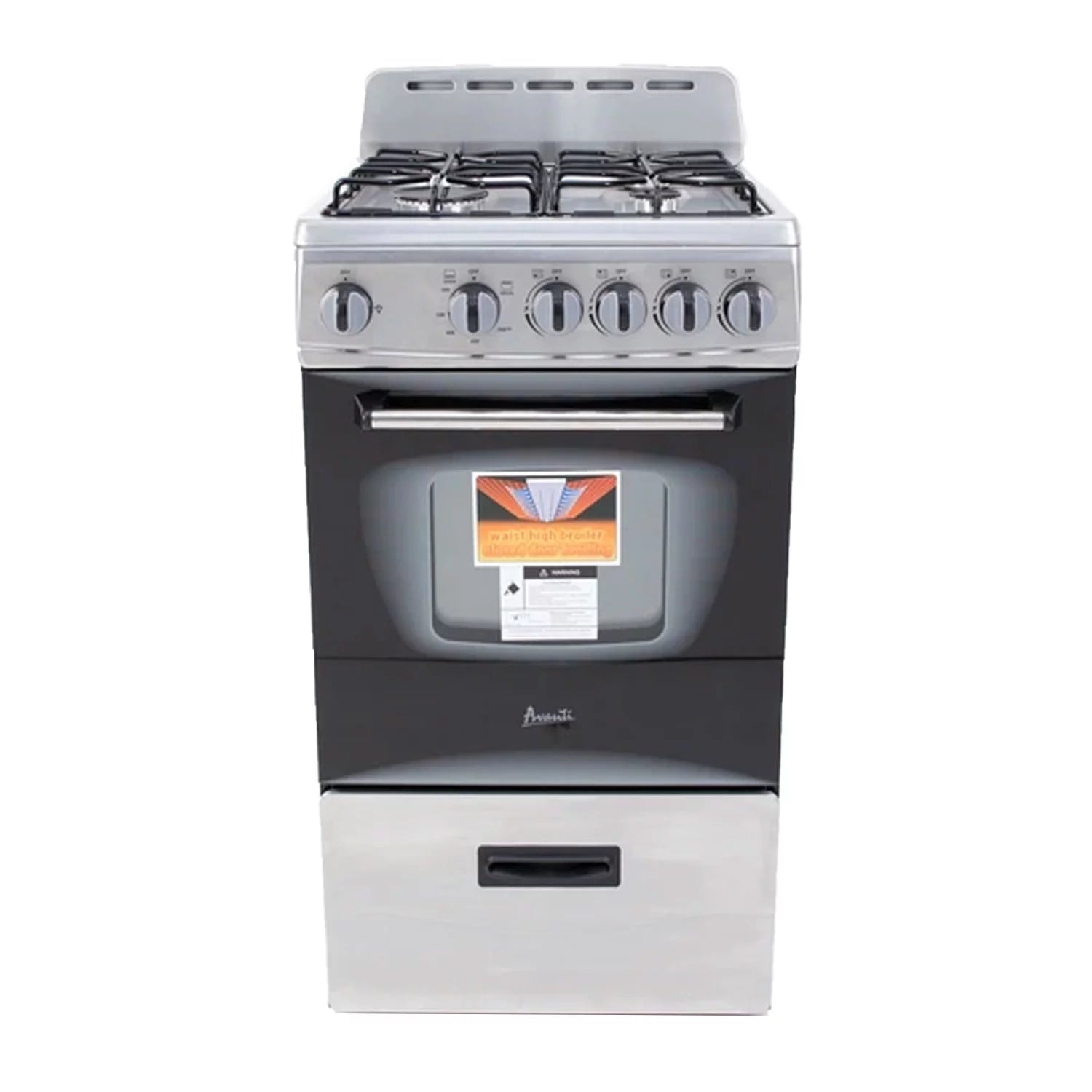 Avanti 20" Compact Gas Range Oven, in Stainless Steel (GR2013CSS)
