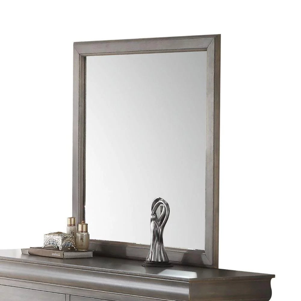 Antique Gray Eastern King 5pcs Bedroom Set Acme Louis Philippe III 25497EK-5pcs